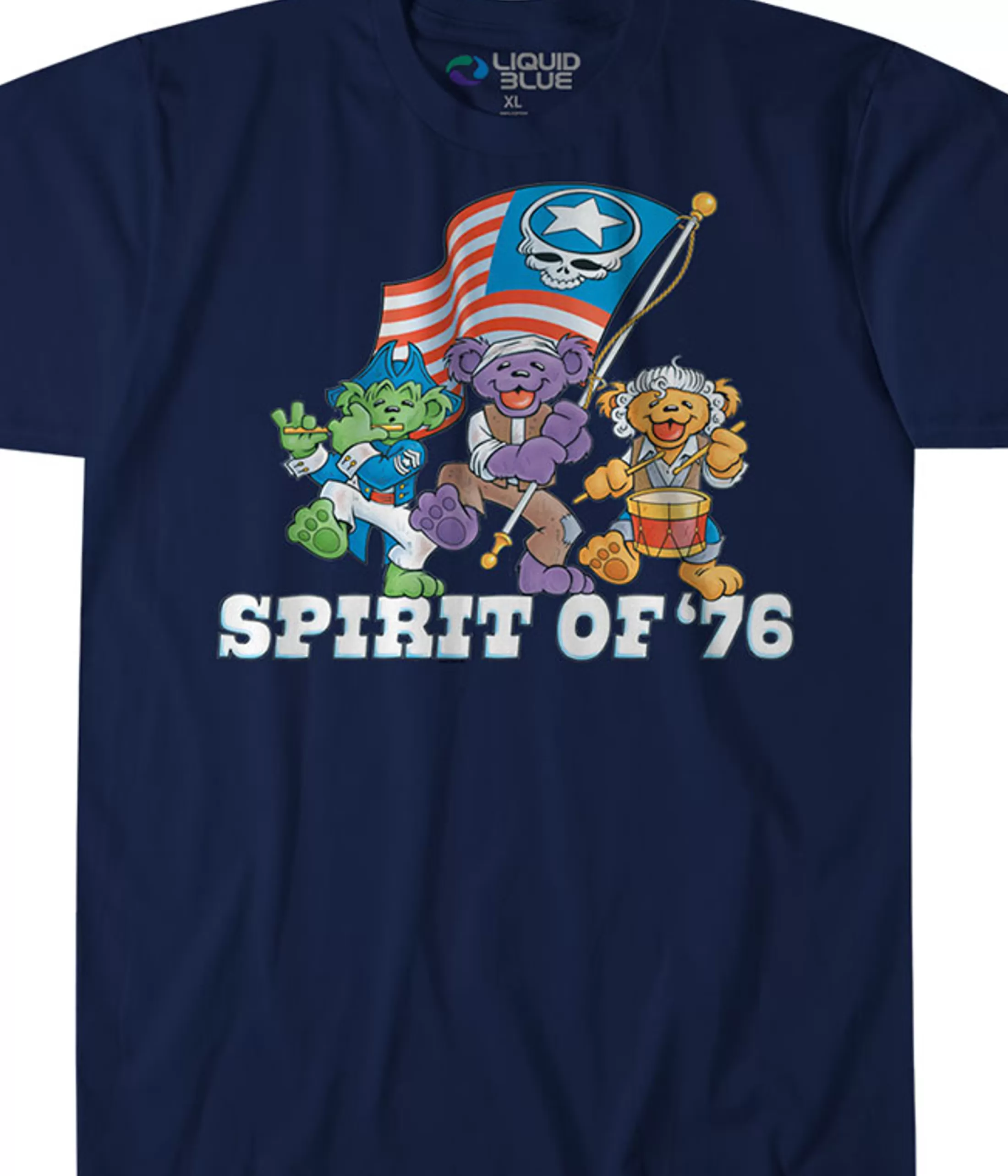 T-Shirt | Grateful Dead<Liquid Blue Spirit of 76 Custom T-Shirt