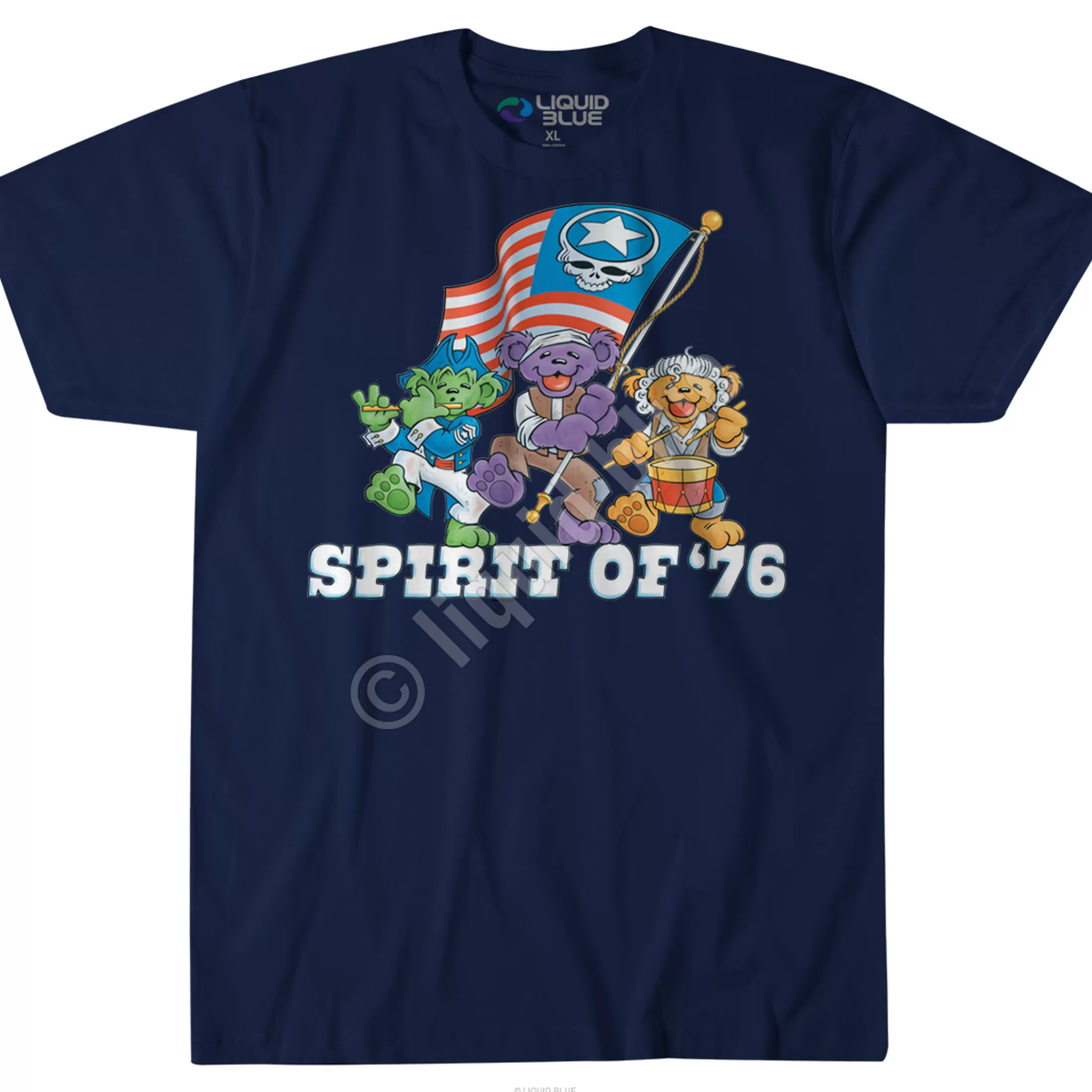 T-Shirt | Grateful Dead<Liquid Blue Spirit of 76 Custom T-Shirt