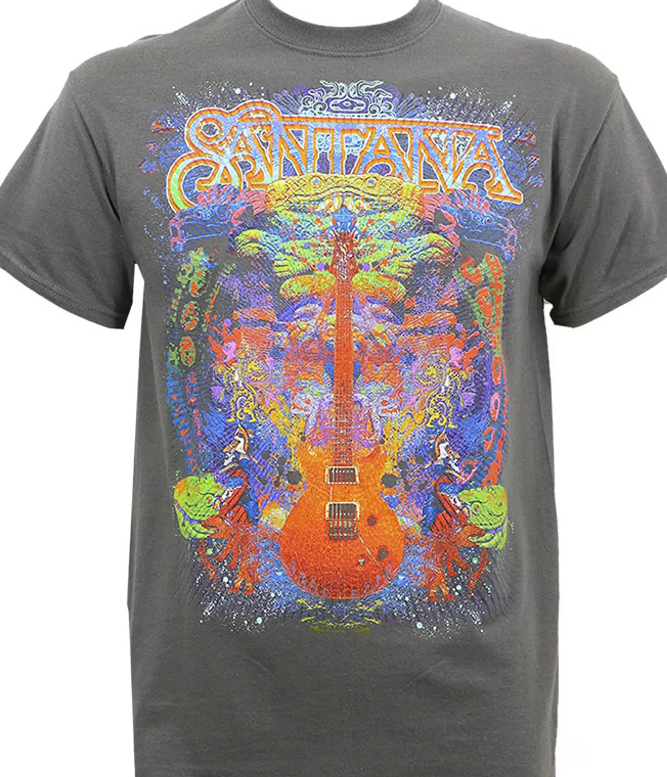 T-Shirt | Santana<Liquid Blue Spiritual Soul Black T-Shirt