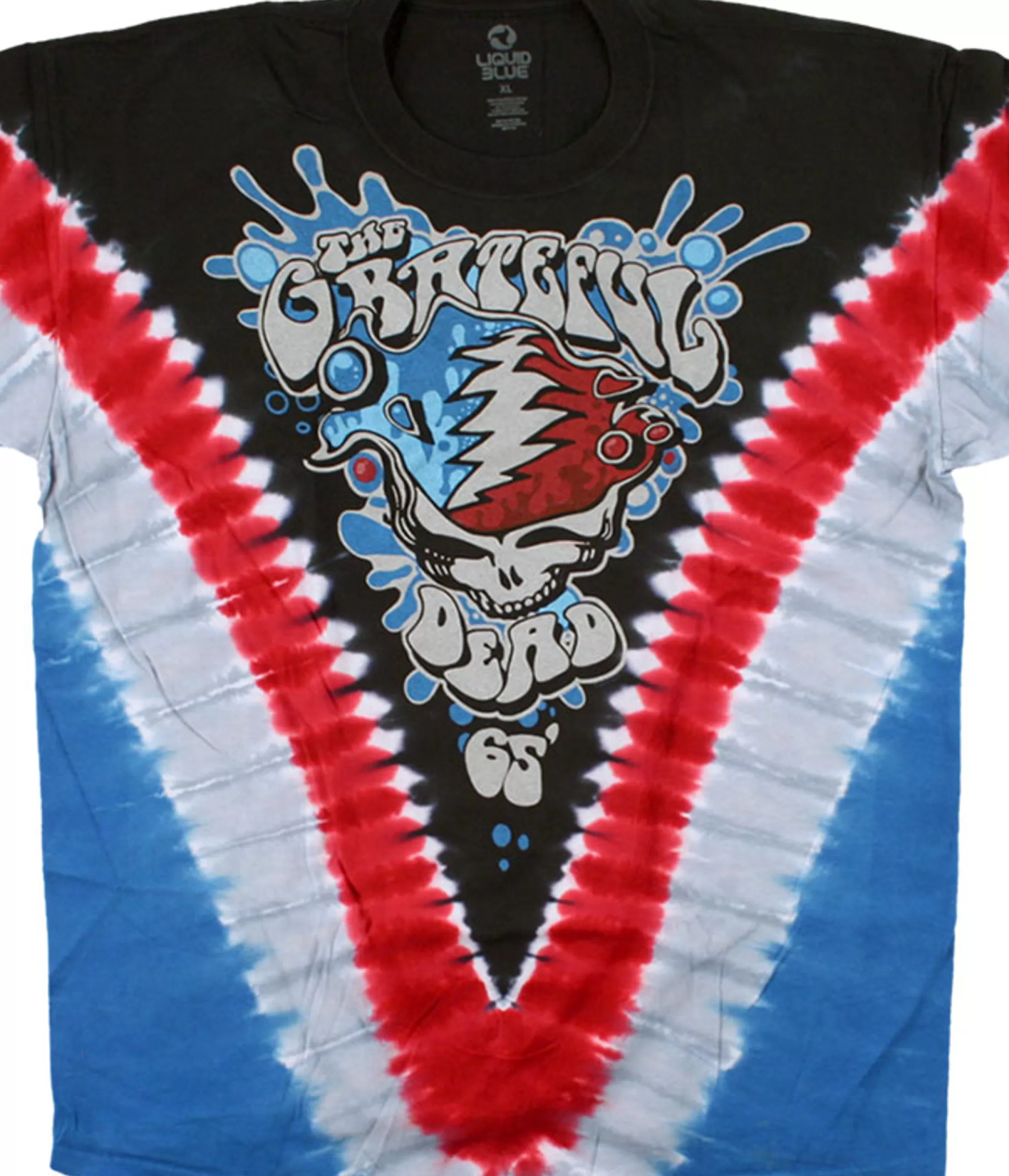 T-Shirt | Grateful Dead<Liquid Blue Splash Your Face Tie-Dye T-Shirt