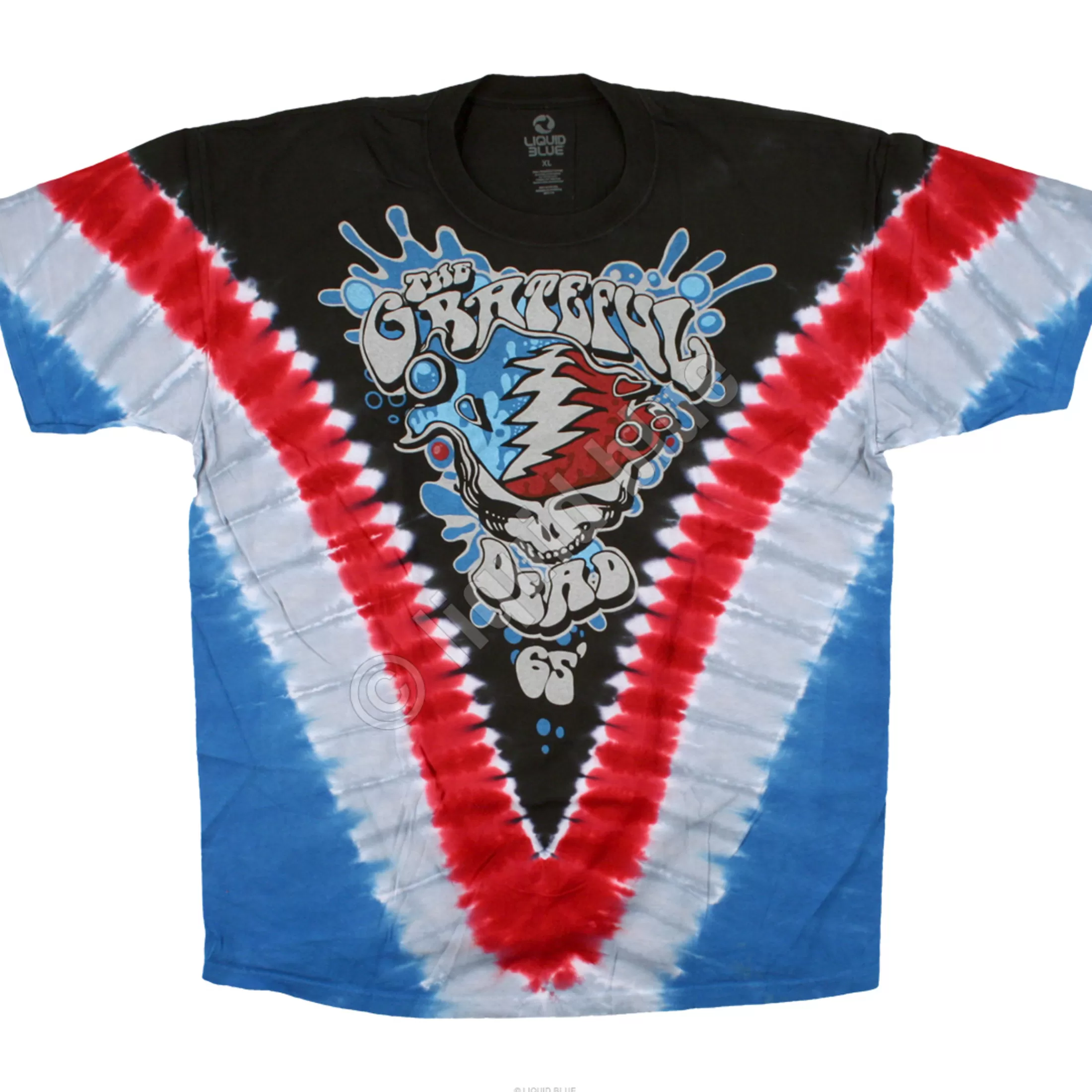 T-Shirt | Grateful Dead<Liquid Blue Splash Your Face Tie-Dye T-Shirt