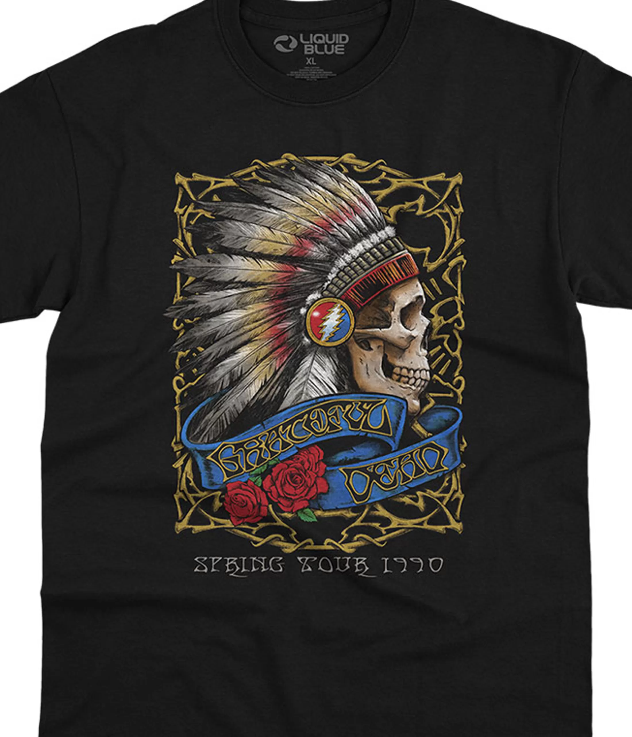 T-Shirt | Grateful Dead<Liquid Blue Spring Tour '90 Black T-Shirt