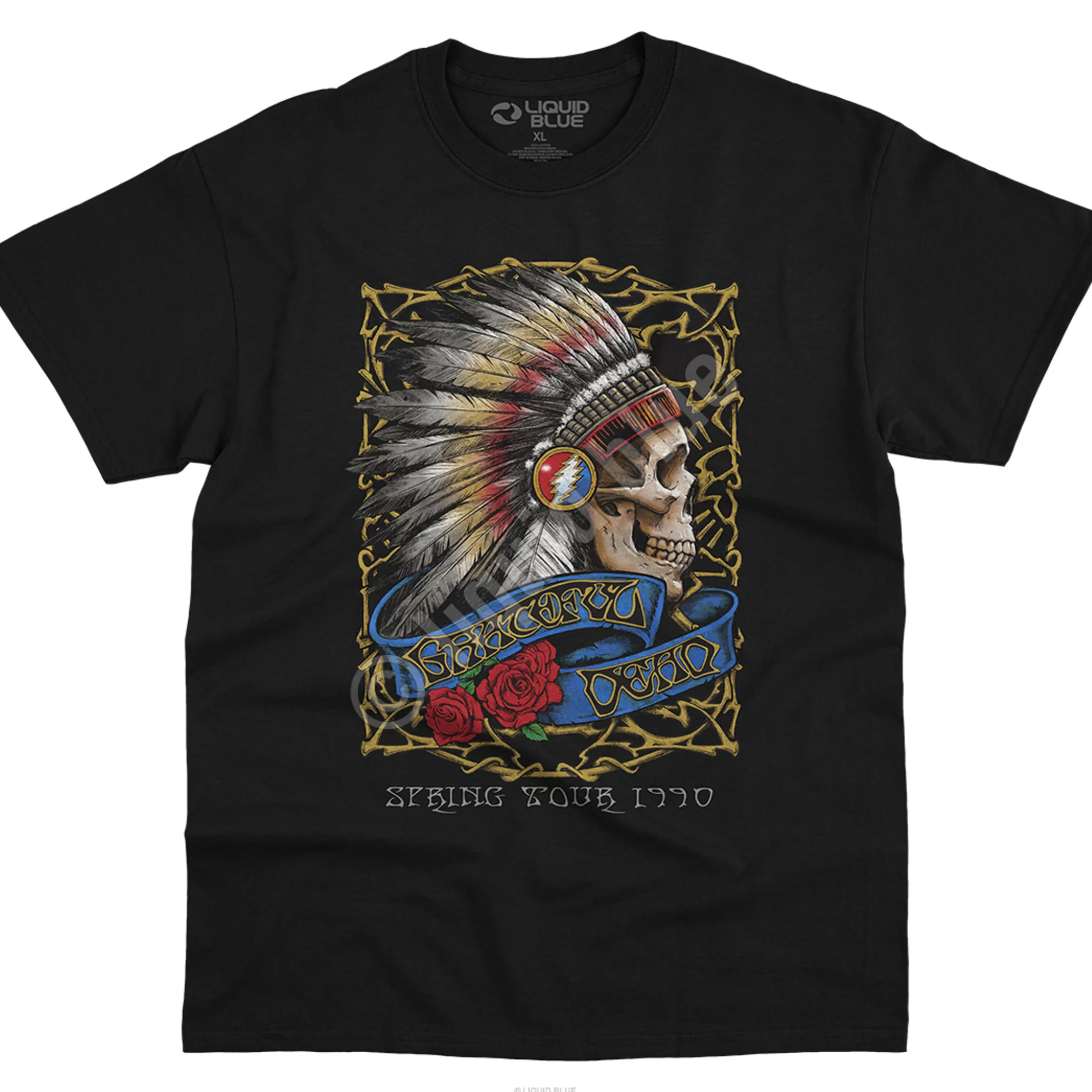 T-Shirt | Grateful Dead<Liquid Blue Spring Tour '90 Black T-Shirt