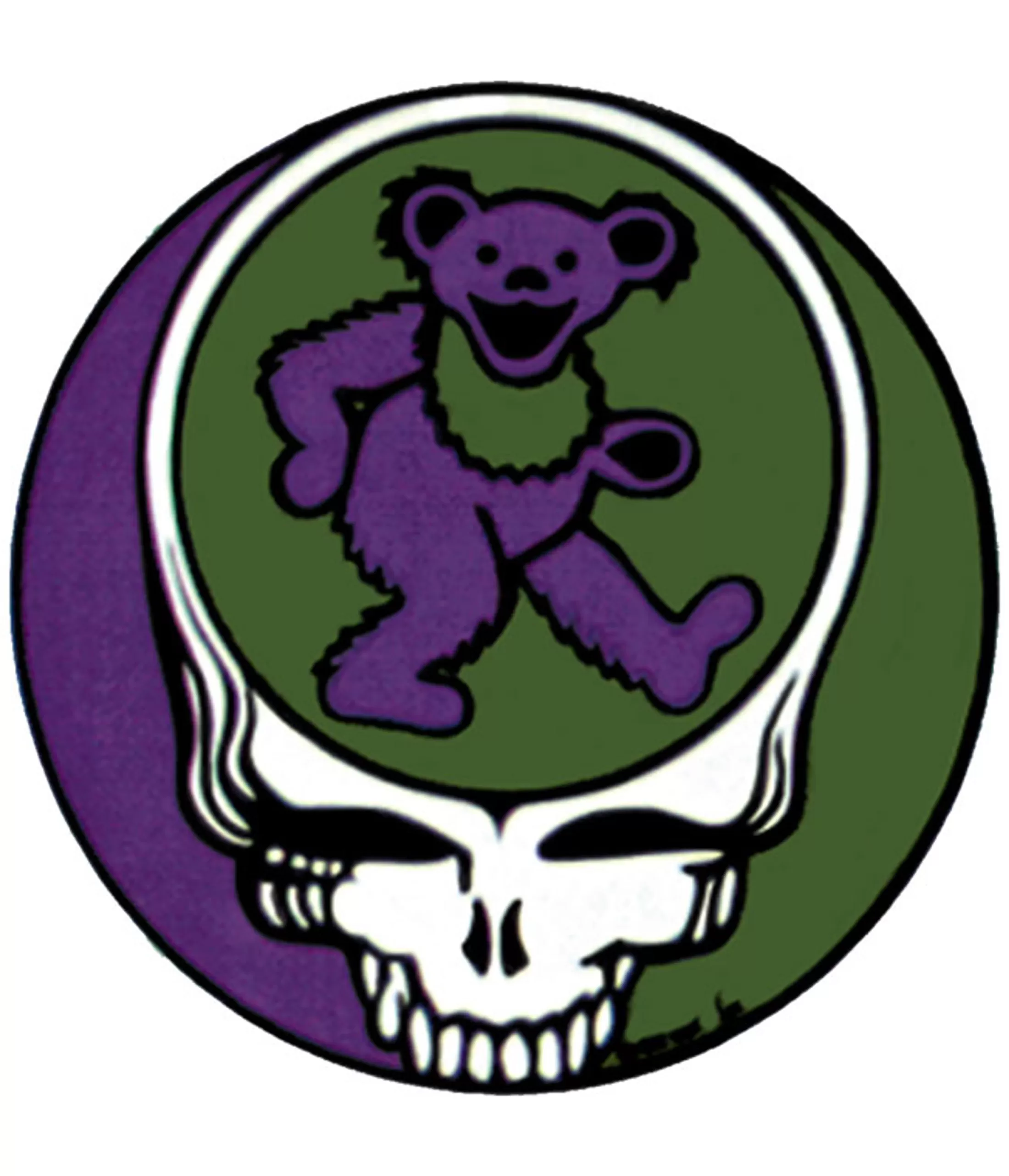 Grateful Dead<Liquid Blue Steal Your Bear Sticker