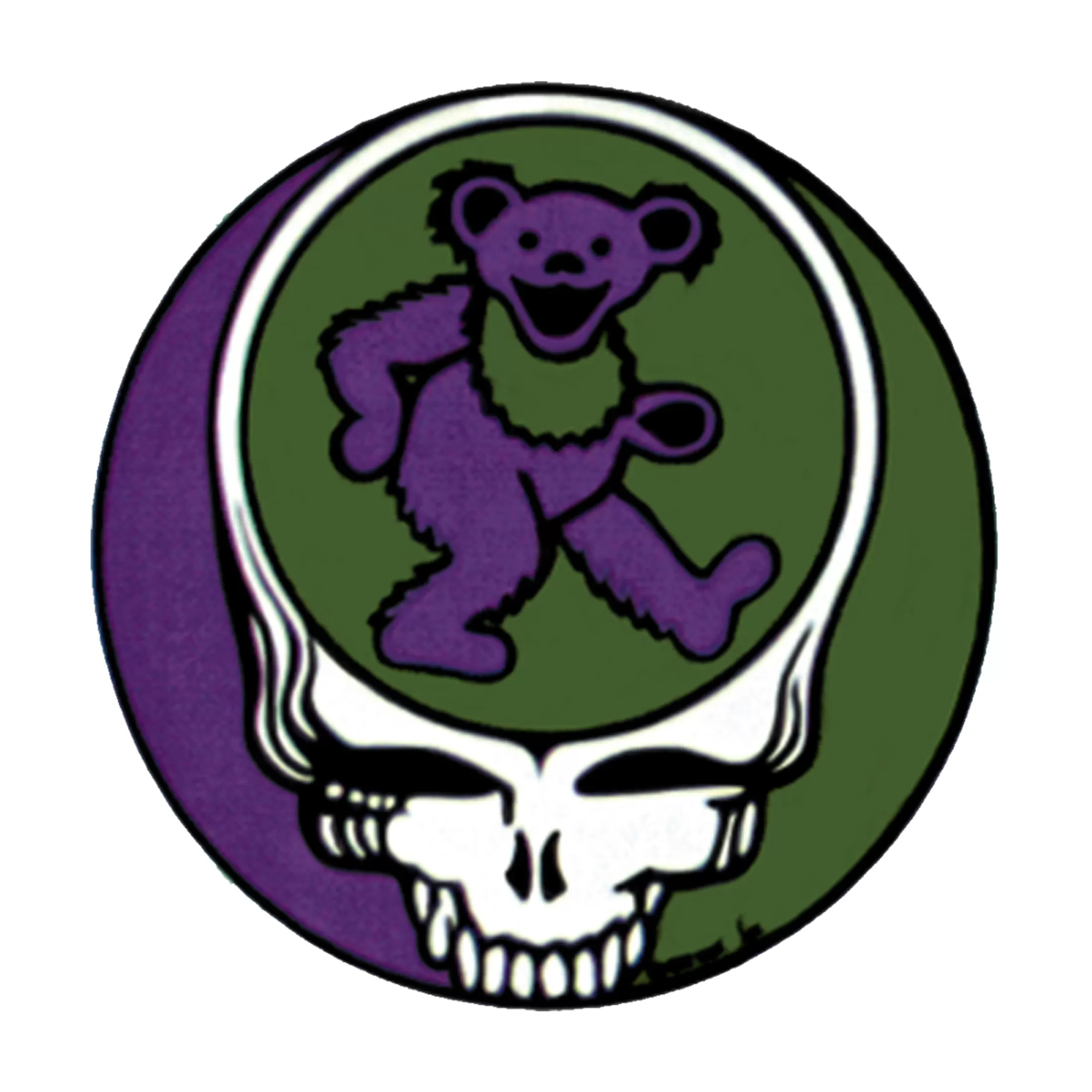 Grateful Dead<Liquid Blue Steal Your Bear Sticker