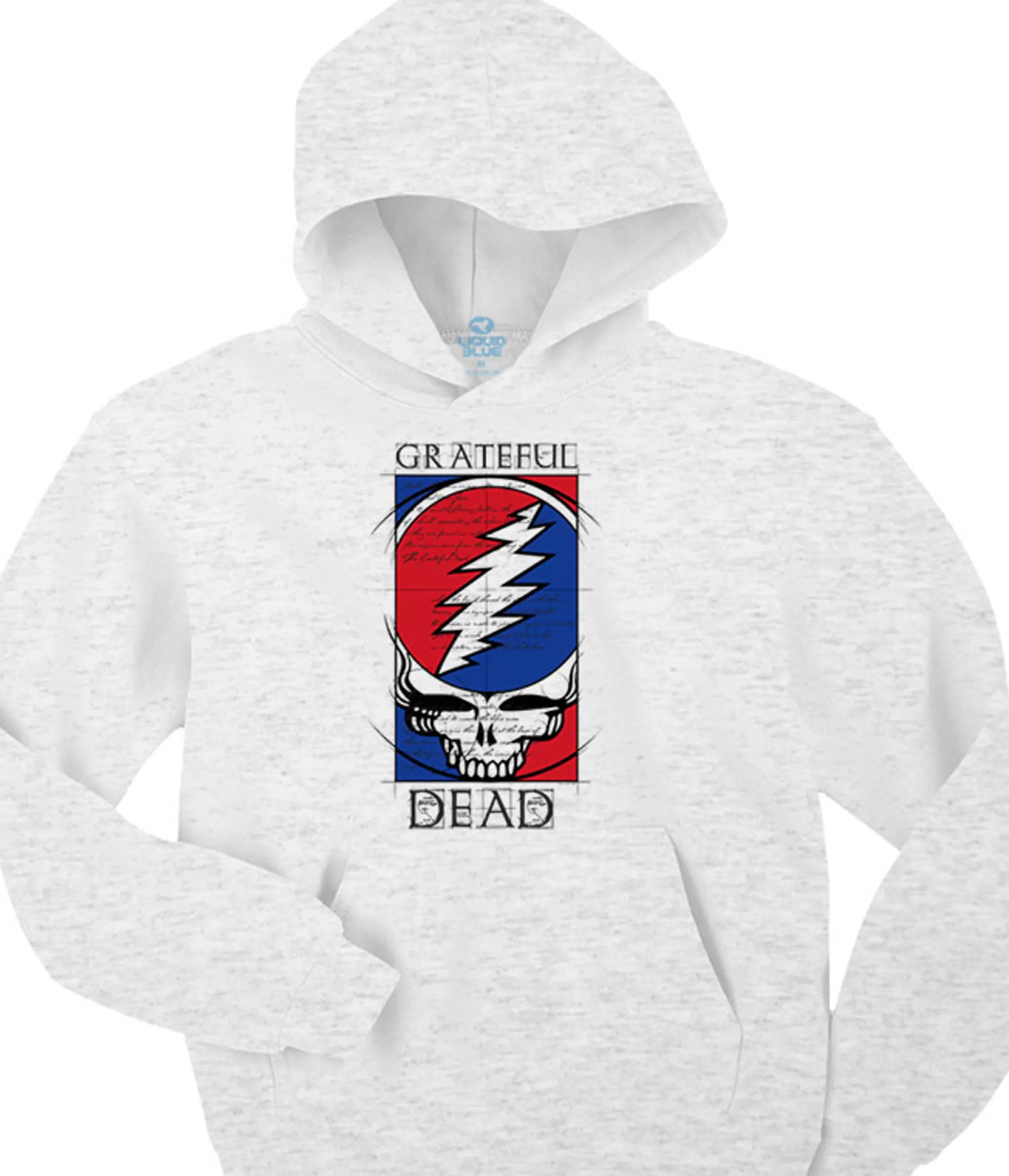 Hoodie | Grateful Dead<Liquid Blue Steal Your Blueprint Ash Hoodie