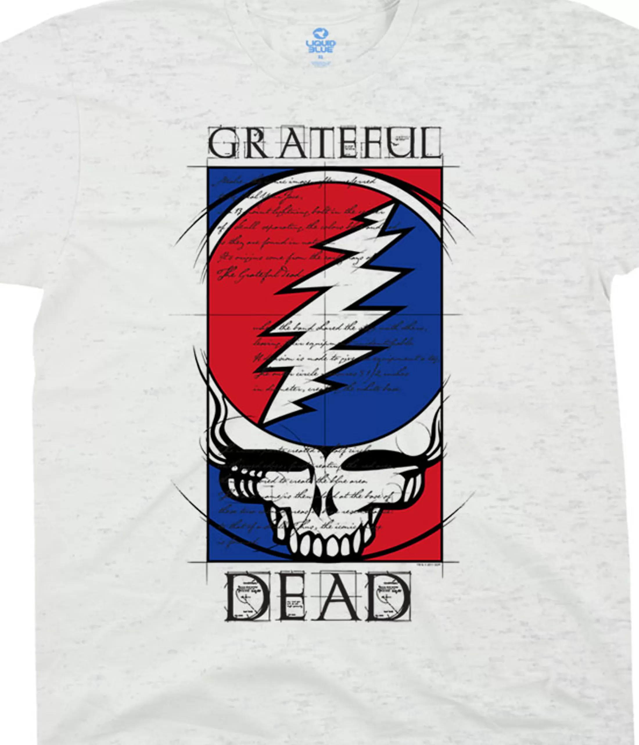 T-Shirt | Grateful Dead<Liquid Blue Steal Your Blueprint Ash T-Shirt