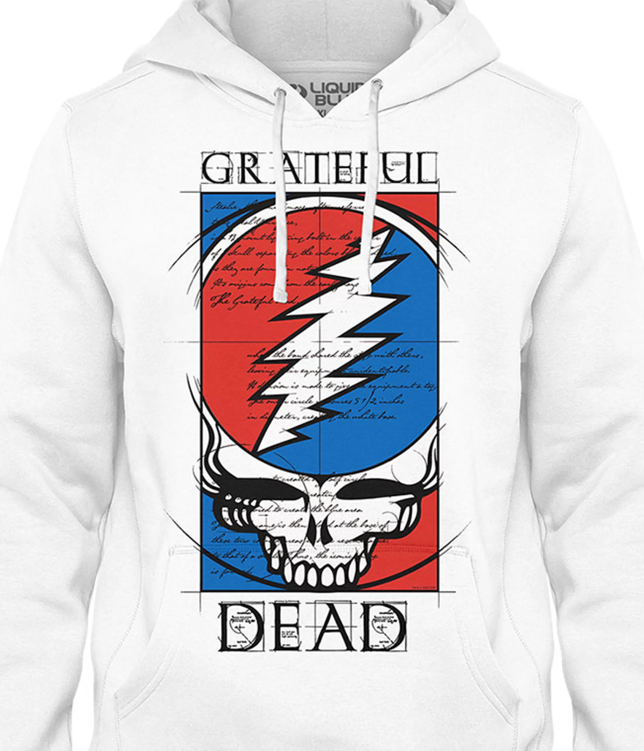 Hoodie | Grateful Dead<Liquid Blue Steal Your Blueprint Hoodie