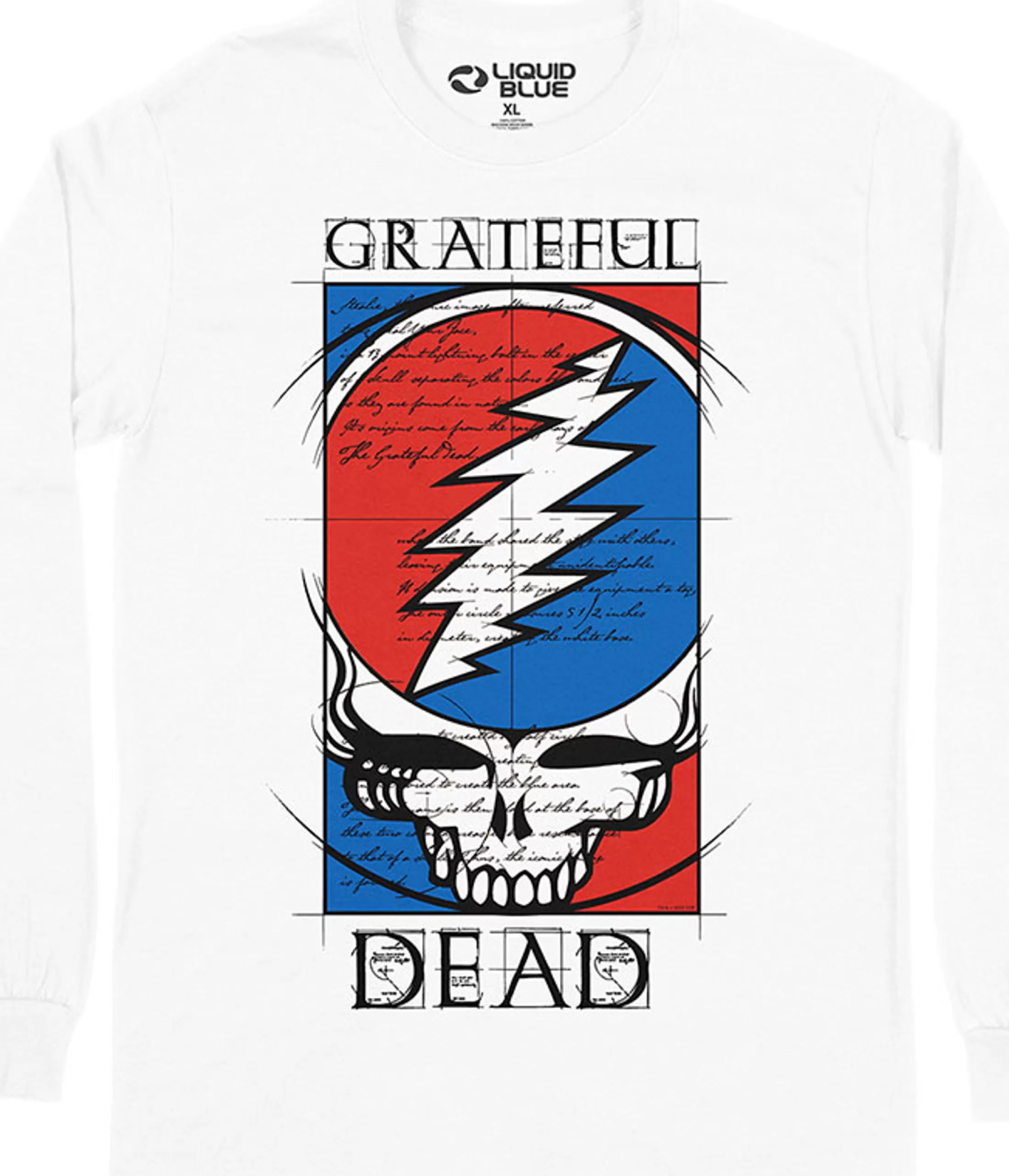 Long Sleeve | Grateful Dead<Liquid Blue Steal Your Blueprint Long Sleeve T-Shirt