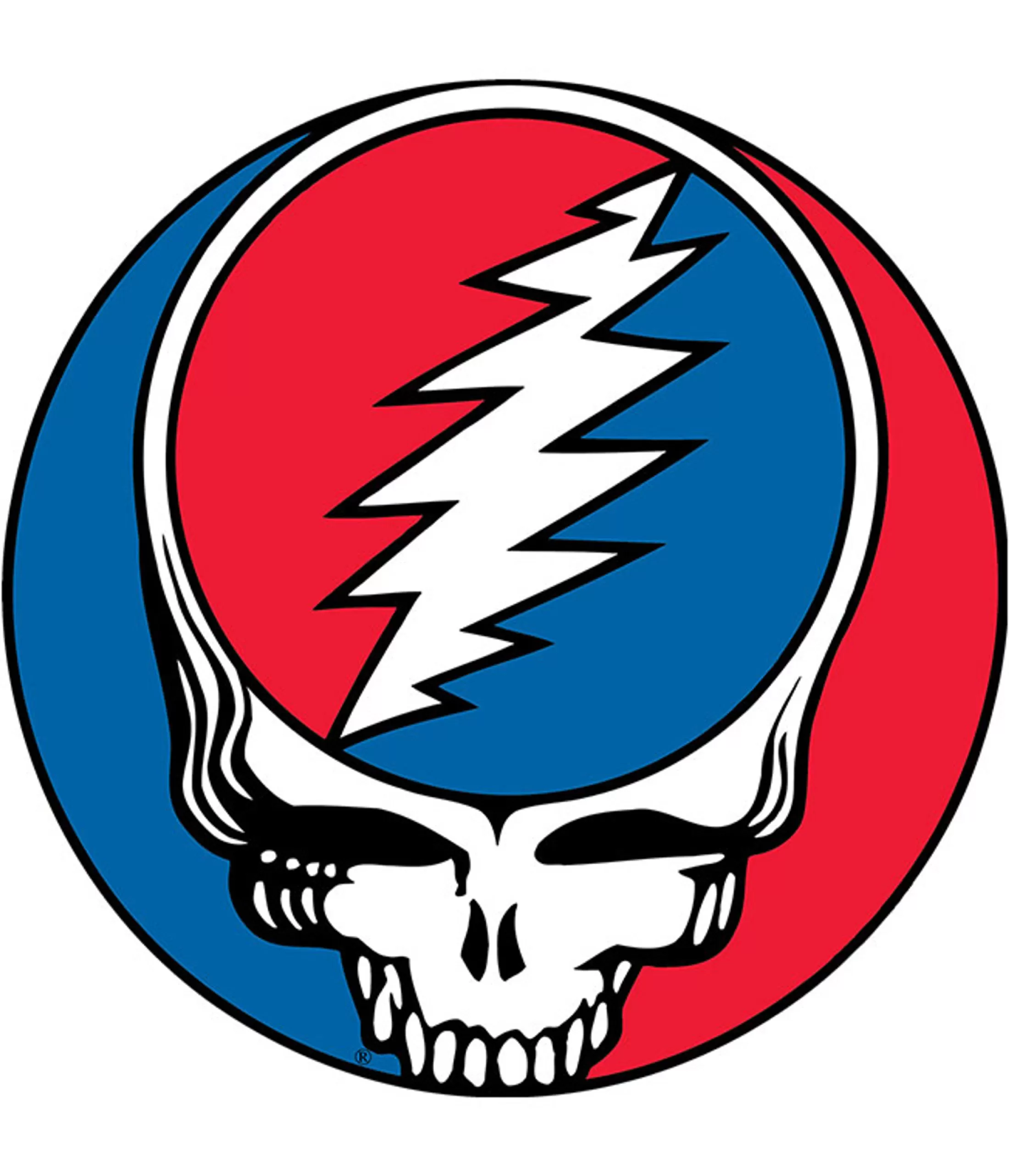 Grateful Dead<Liquid Blue Steal Your Face 11 Inch Mylar Sticker