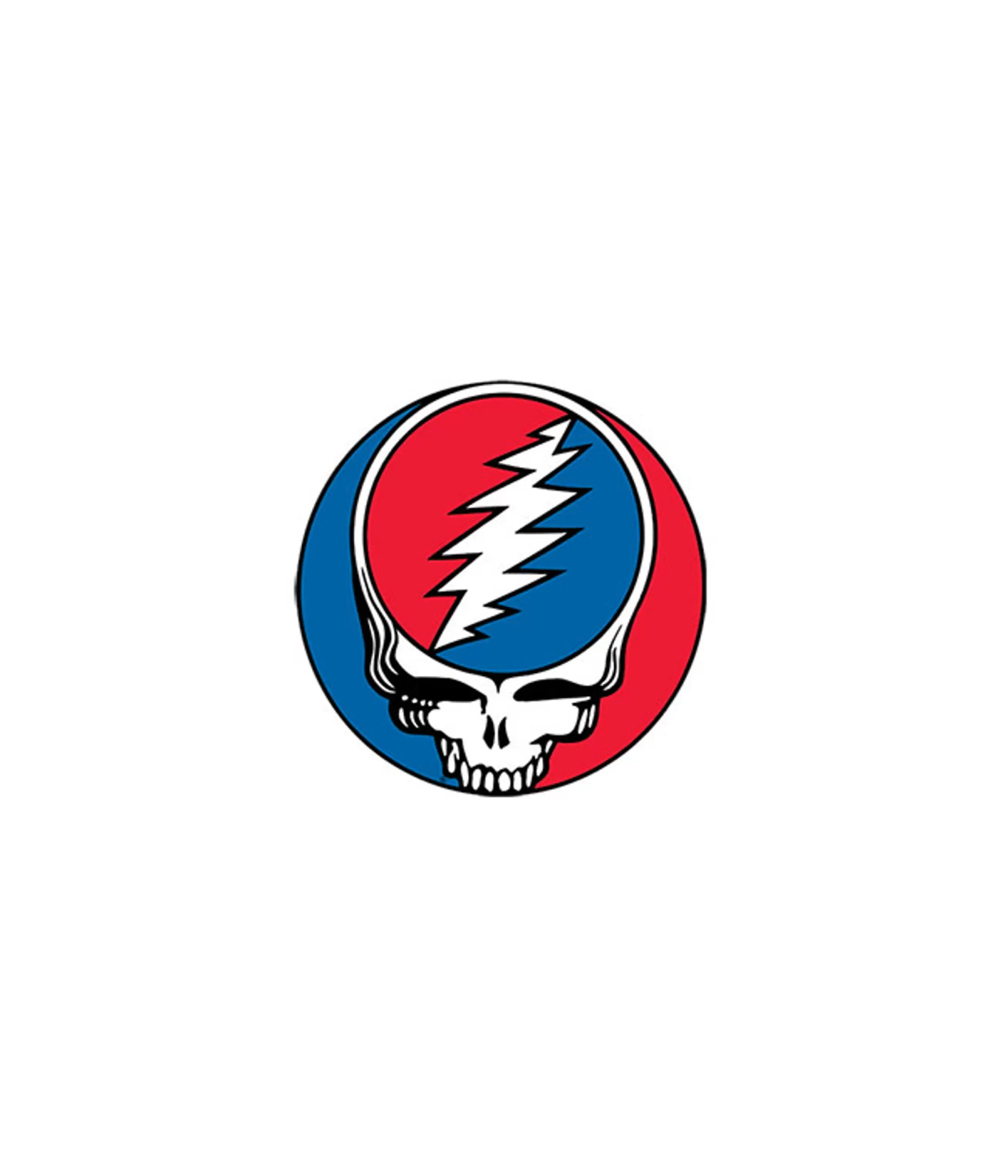 Grateful Dead<Liquid Blue Steal Your Face 1.5 Inch Mylar Sticker