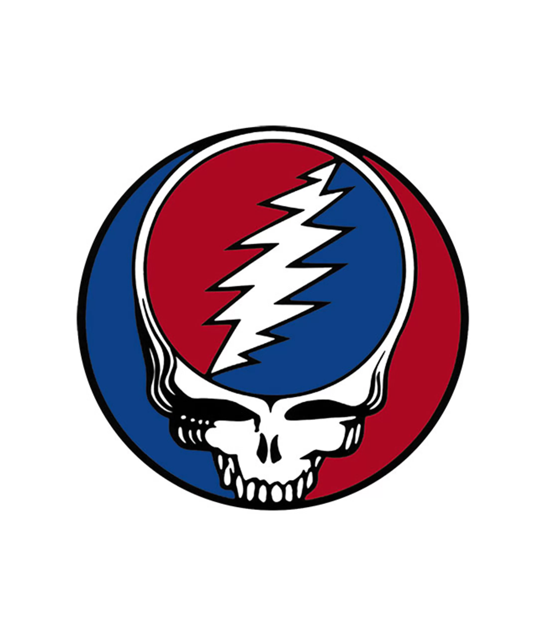 Grateful Dead<Liquid Blue Steal Your Face 5 Inch Window Sticker