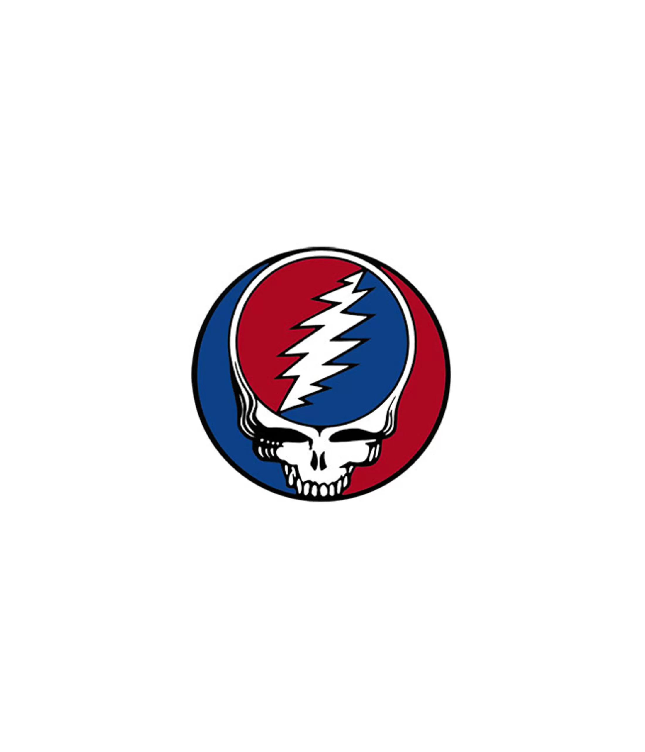 Grateful Dead<Liquid Blue Steal Your Face 1.5 Inch Window Sticker