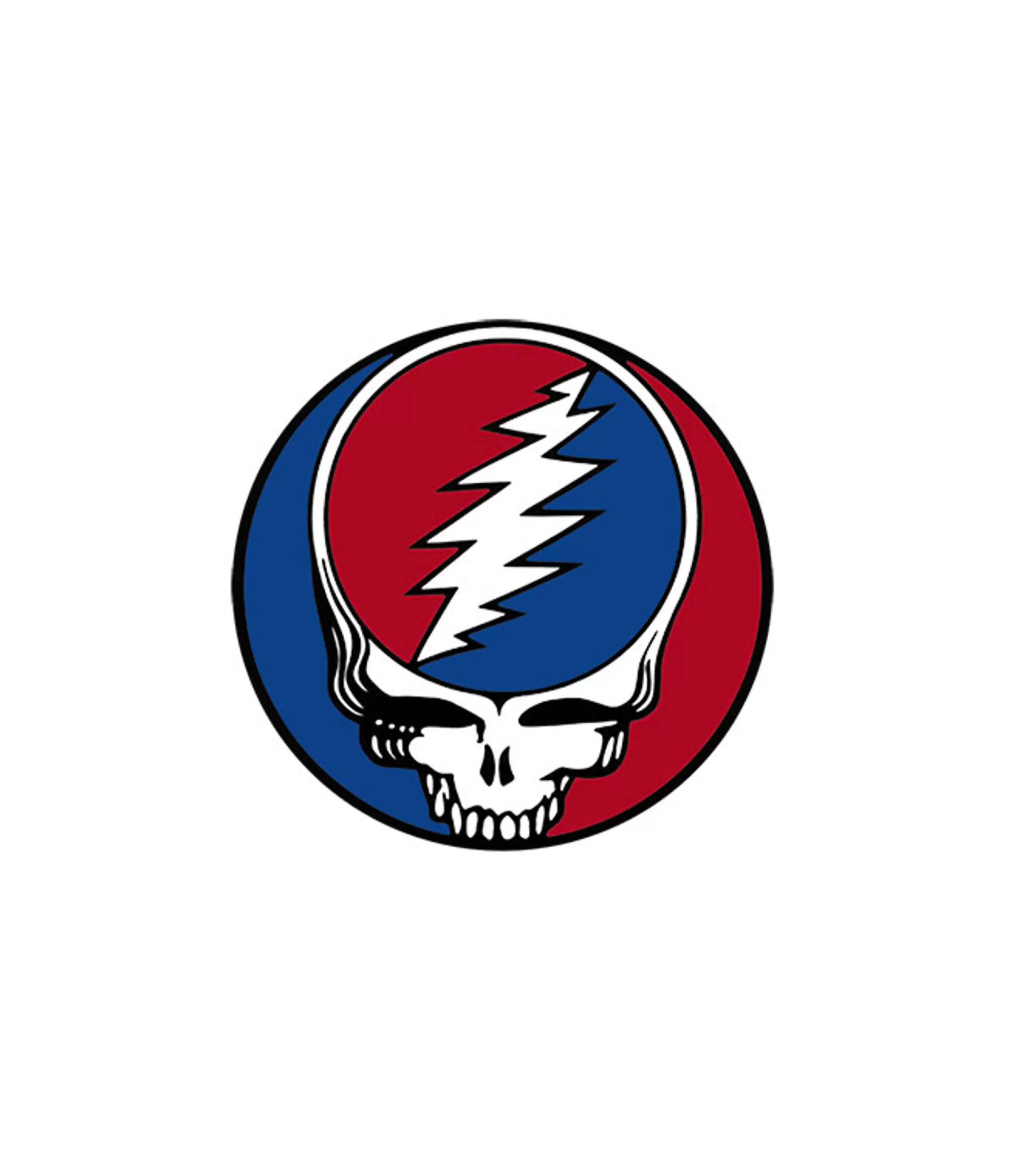 Grateful Dead<Liquid Blue Steal Your Face 3 Inch Window Sticker