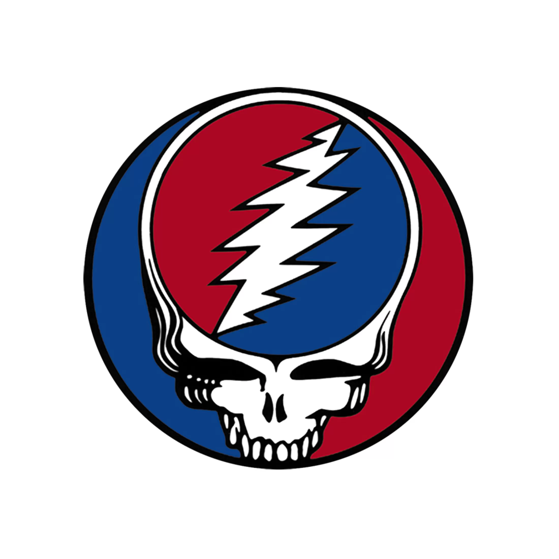 Grateful Dead<Liquid Blue Steal Your Face 5 Inch Window Sticker