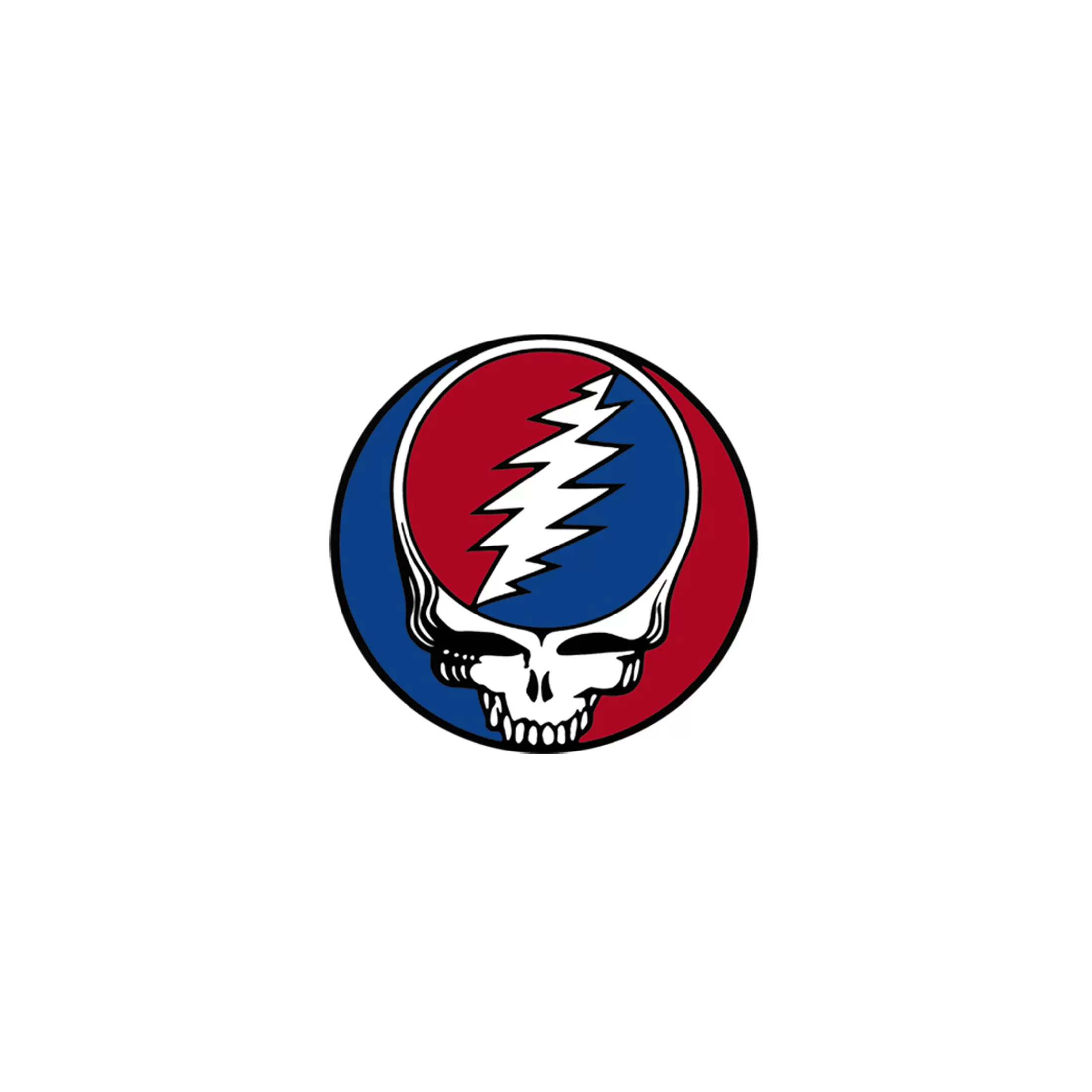 Grateful Dead<Liquid Blue Steal Your Face 1.5 Inch Window Sticker