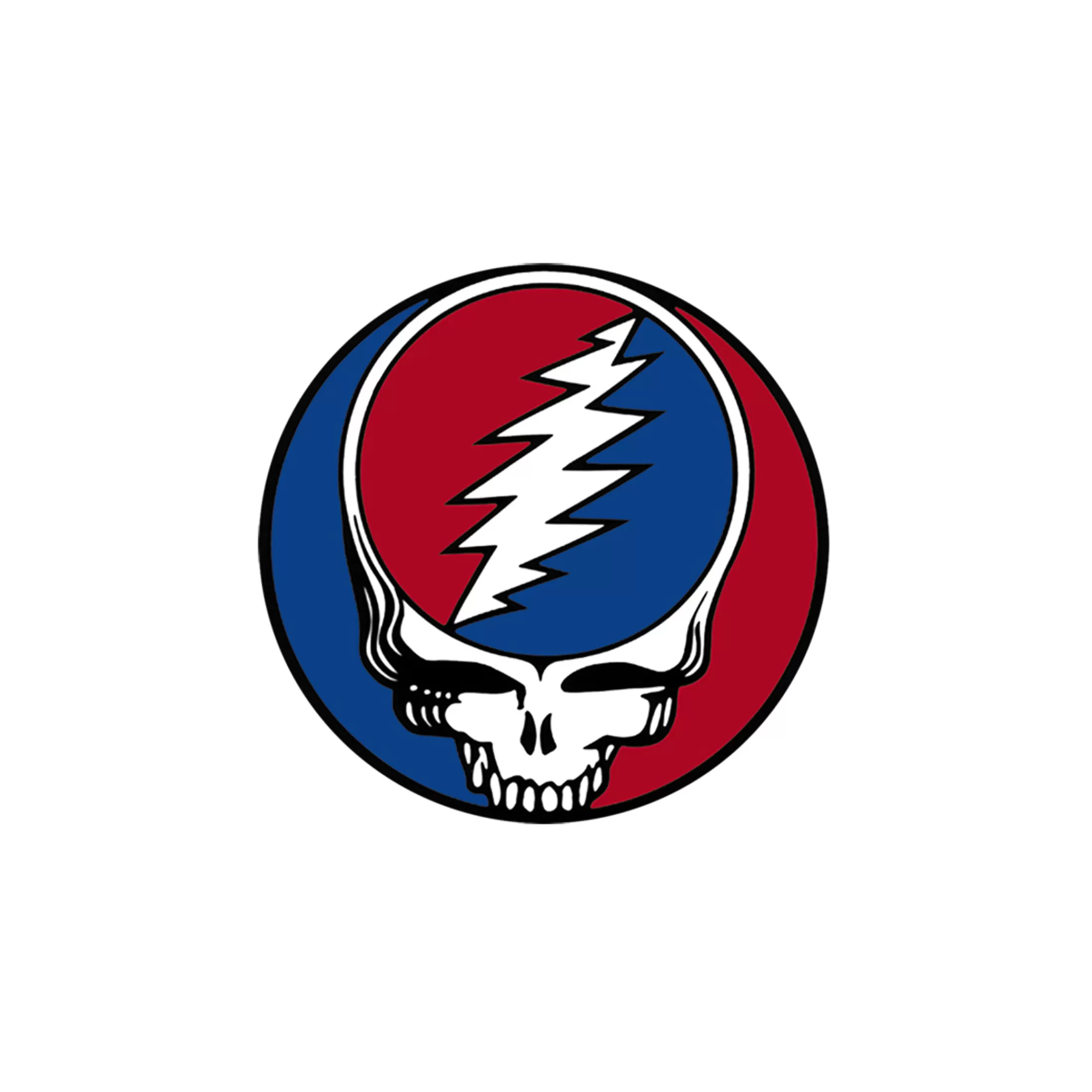 Grateful Dead<Liquid Blue Steal Your Face 3 Inch Window Sticker