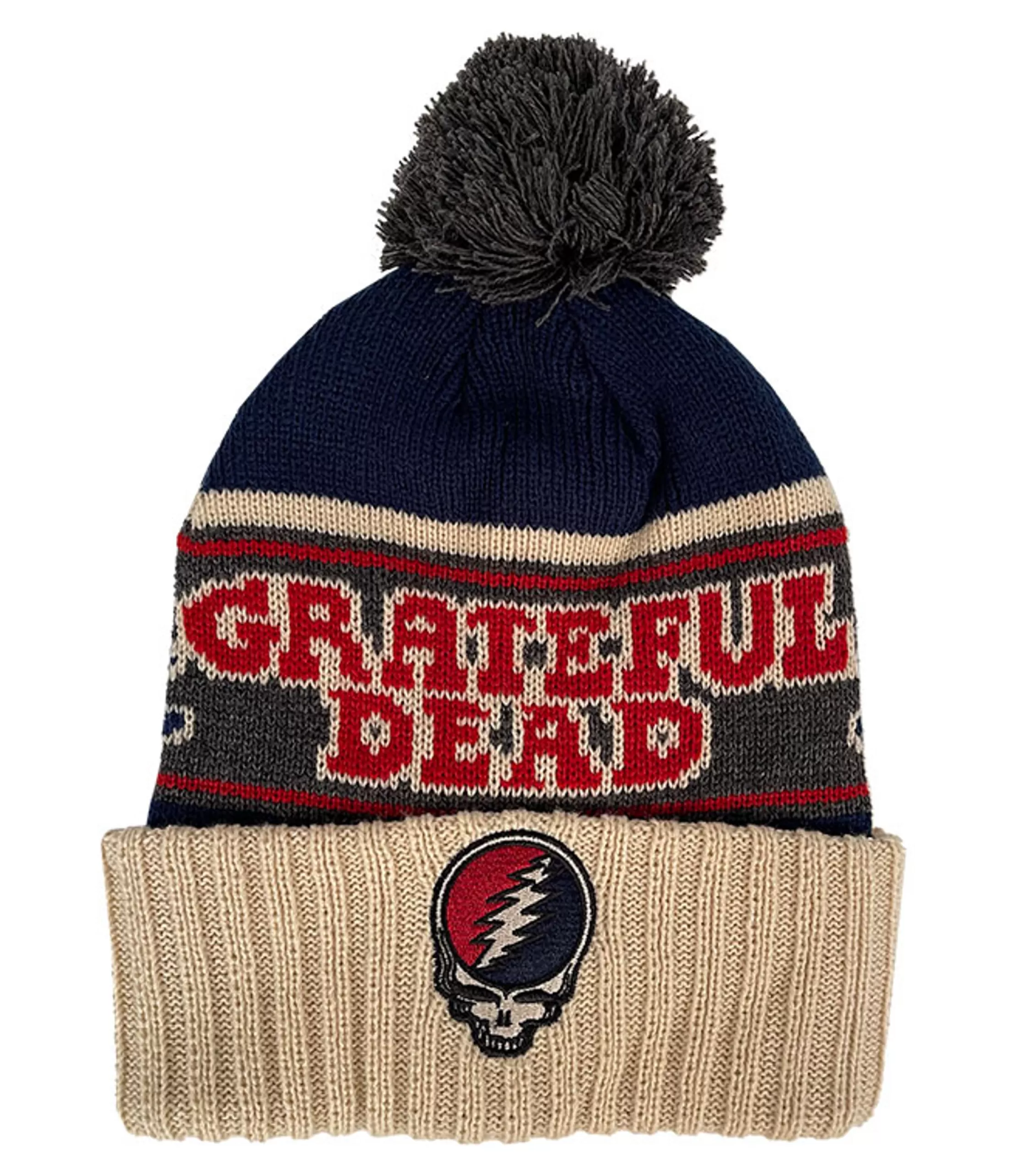 Hats | Grateful Dead<Liquid Blue Steal Your Face Bears Winter Knit Hat