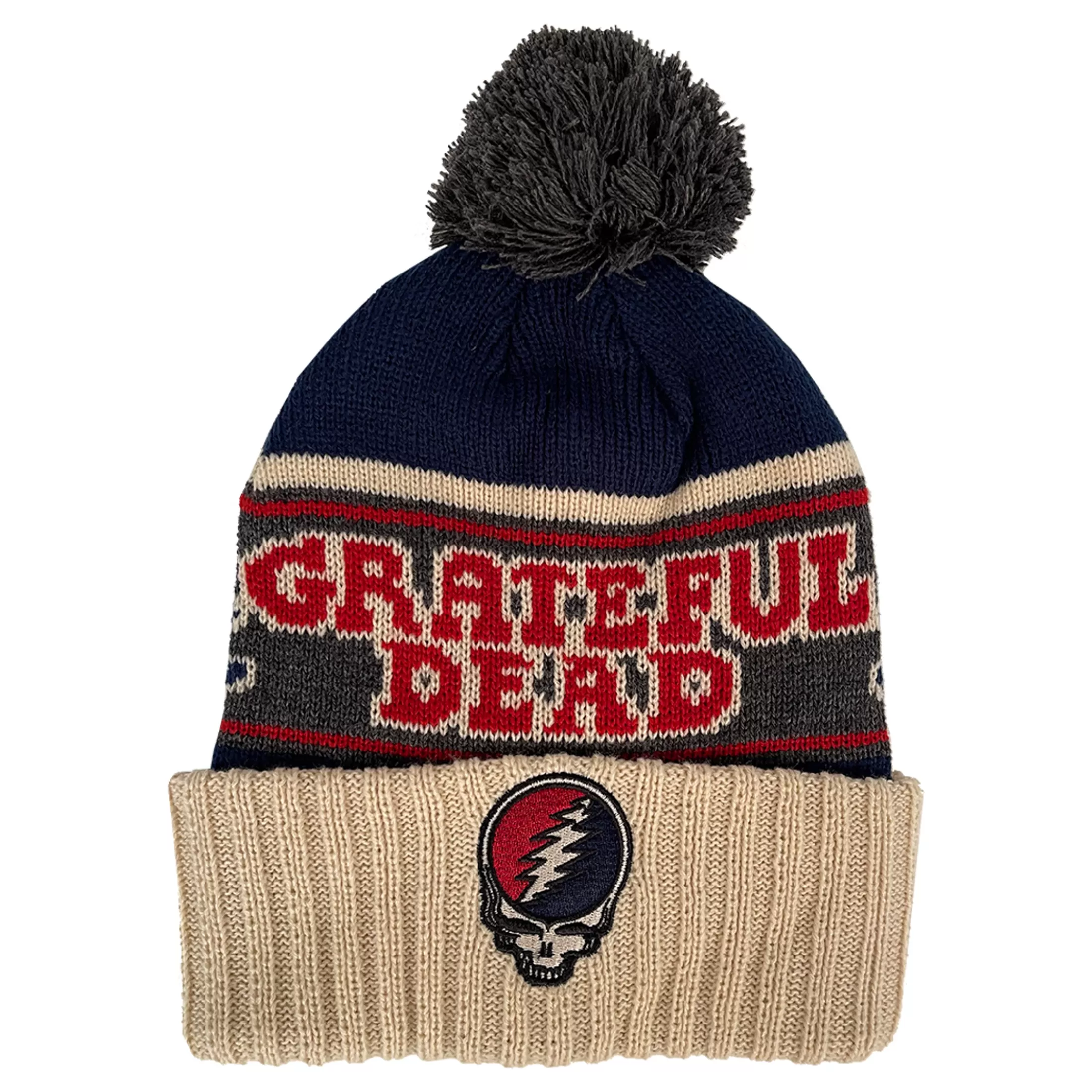 Hats | Grateful Dead<Liquid Blue Steal Your Face Bears Winter Knit Hat