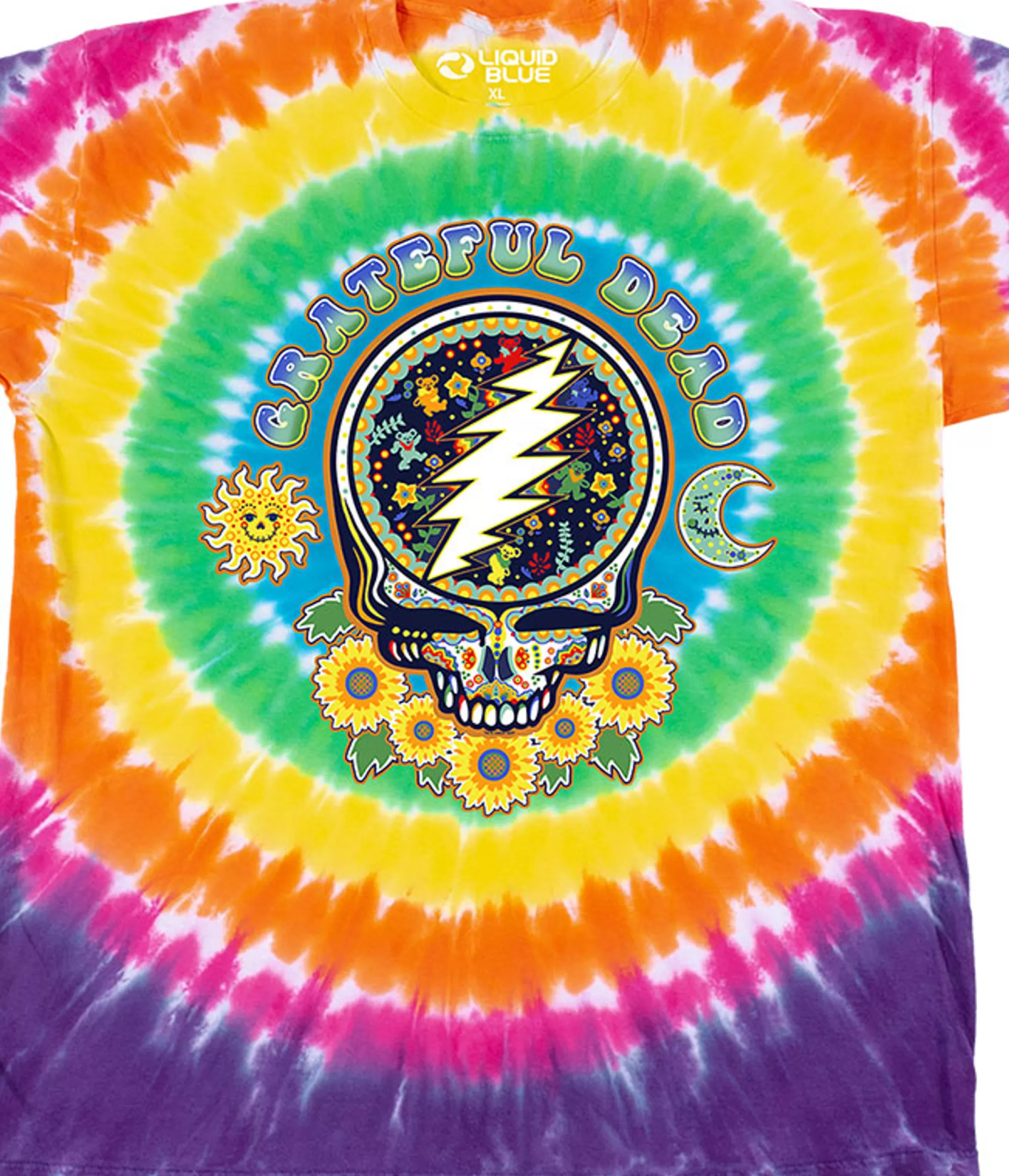 T-Shirt | Grateful Dead<Liquid Blue Steal Your Face Day Of The Dead T-Shirt