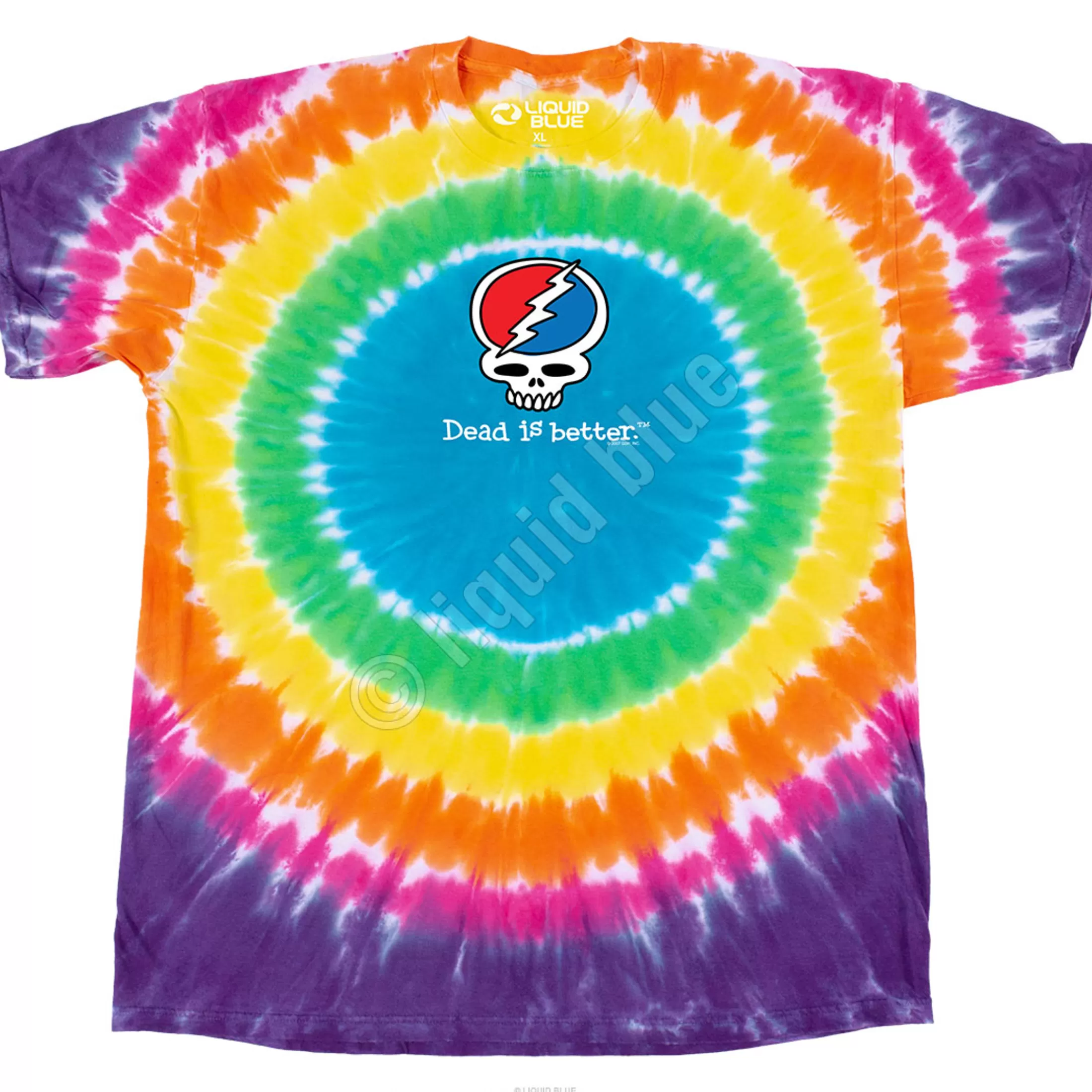 T-Shirt | Grateful Dead<Liquid Blue Steal Your Face Dead Is Better T-Shirt