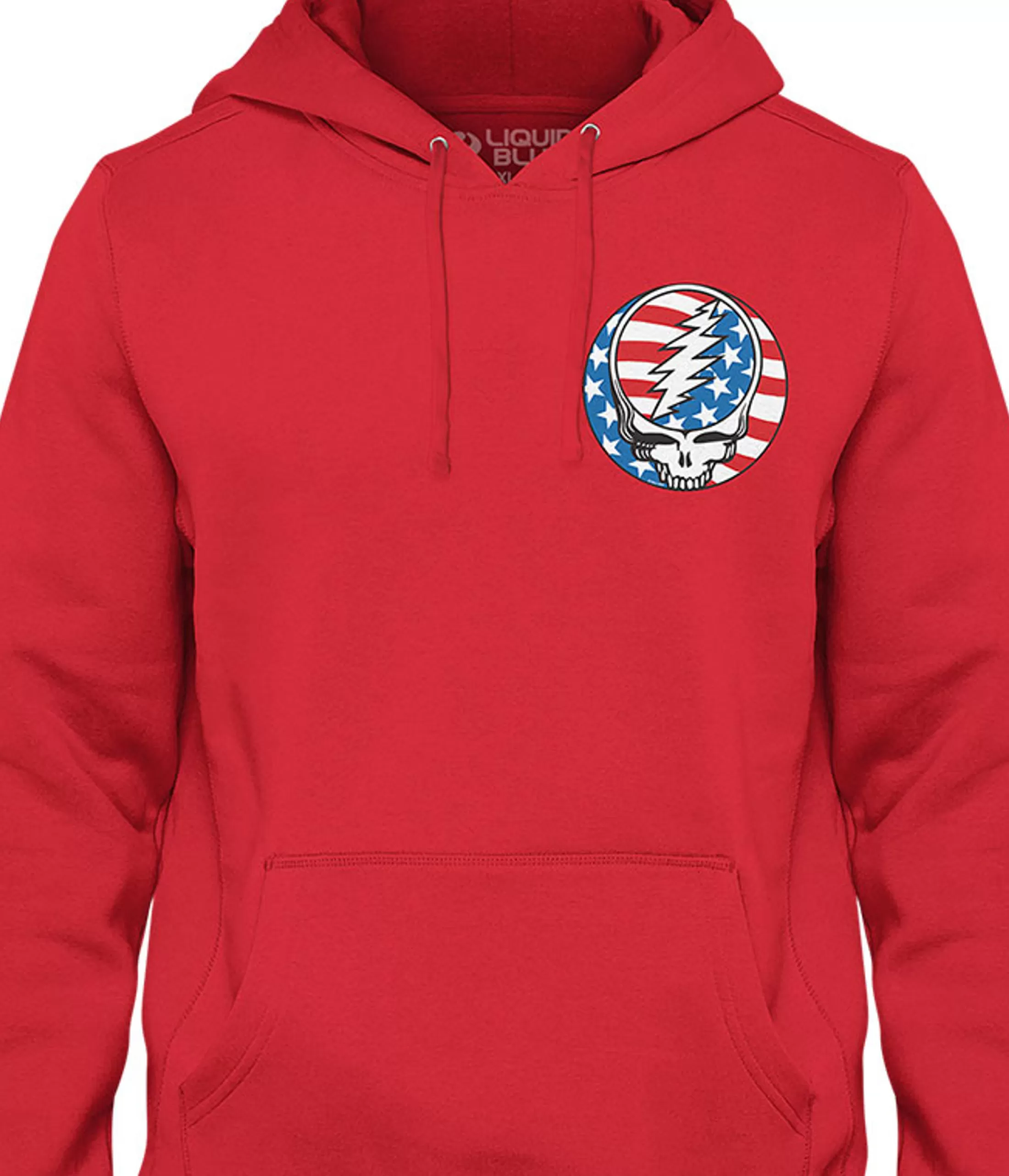 Hoodie | Grateful Dead<Liquid Blue Steal Your Face Independence Chest Hoodie