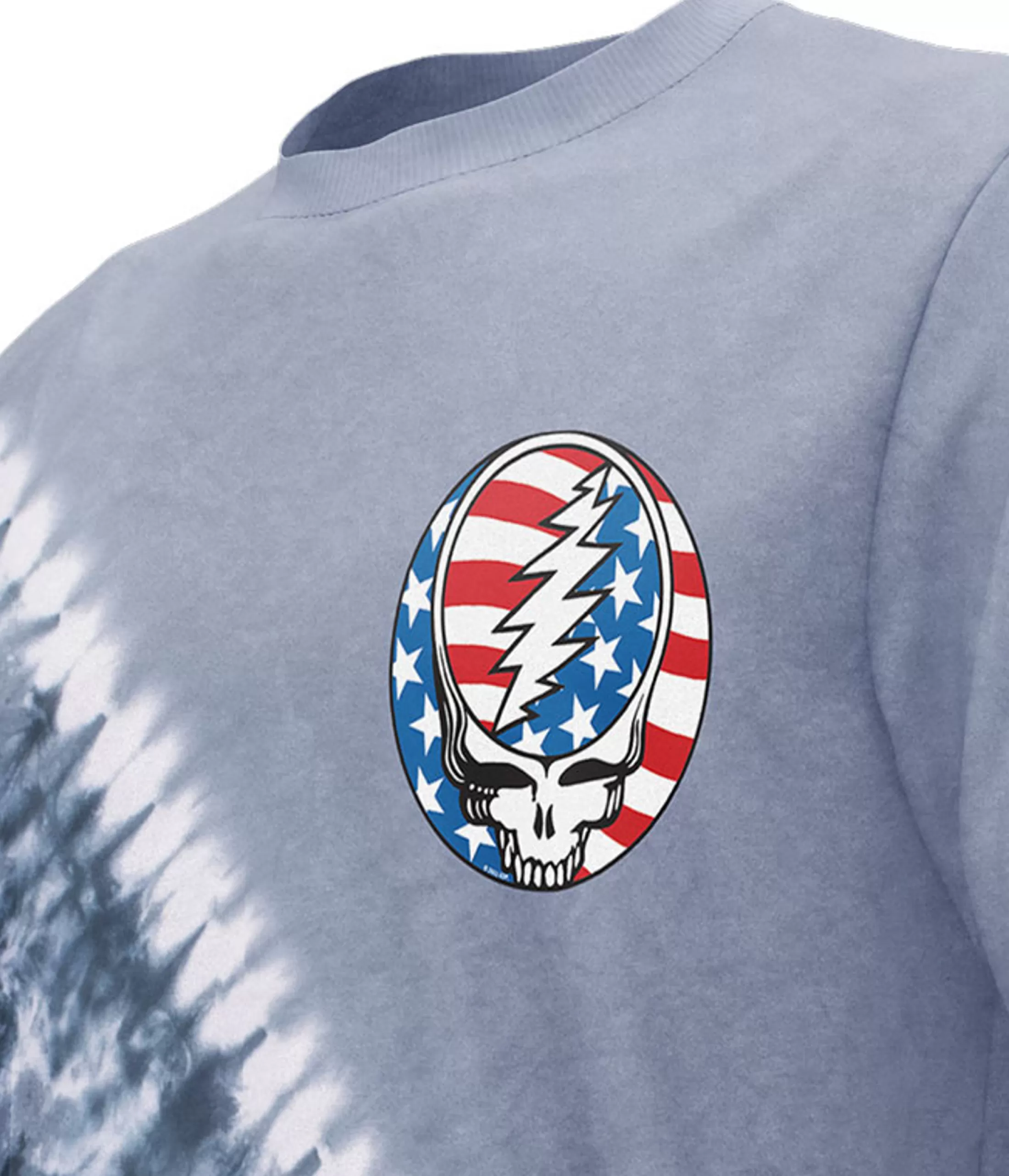 T-Shirt | Grateful Dead<Liquid Blue Steal Your Face Independence Chest T-Shirt