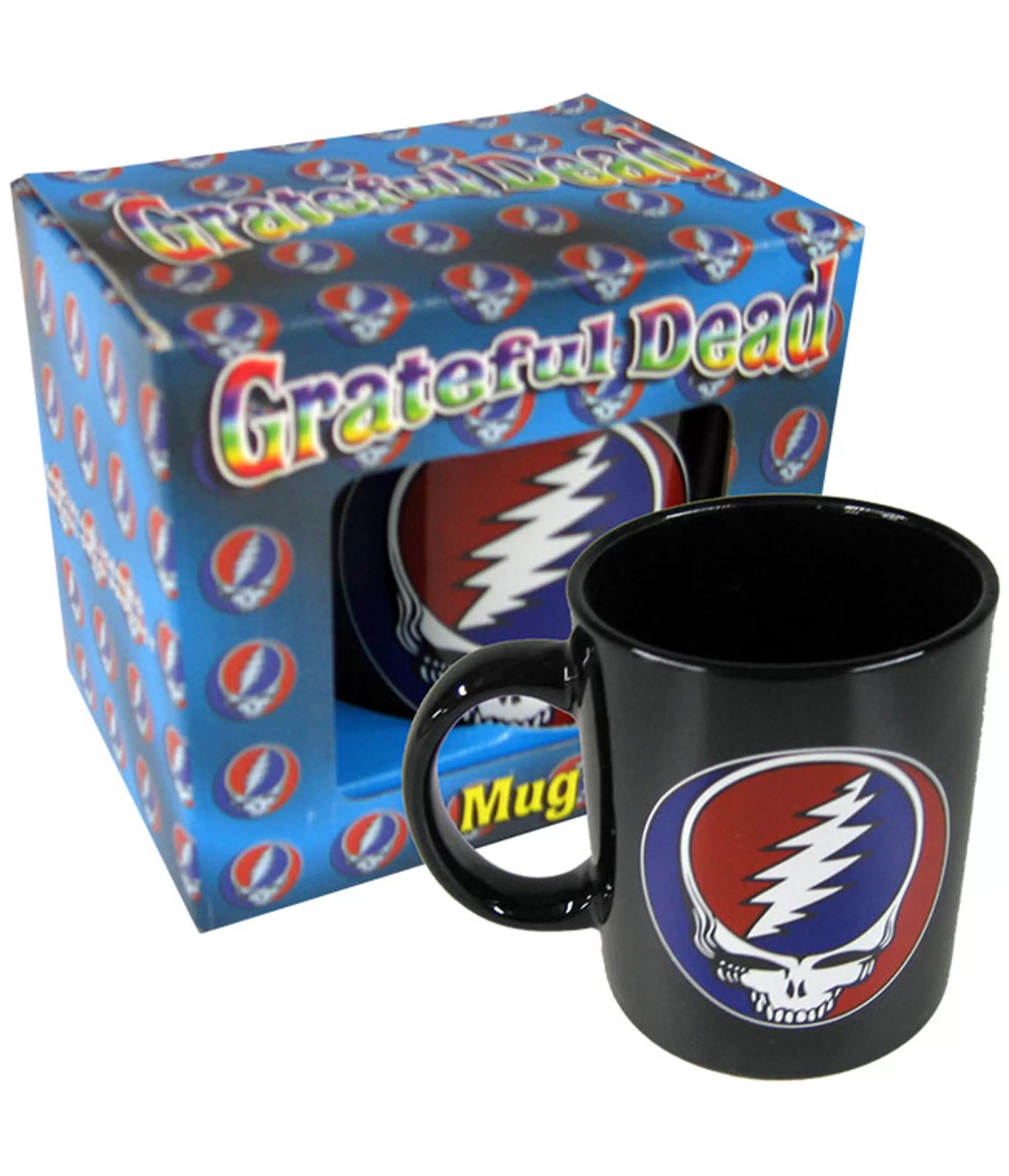 Grateful Dead<Liquid Blue Steal Your Face Mug Black