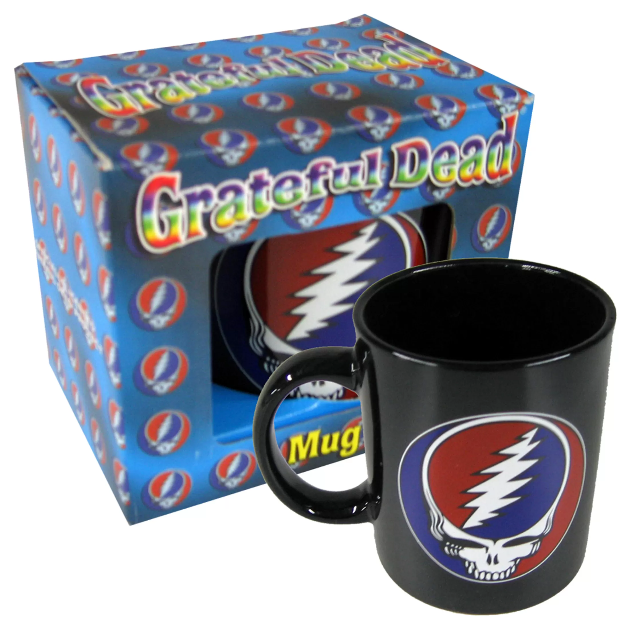 Grateful Dead<Liquid Blue Steal Your Face Mug Black