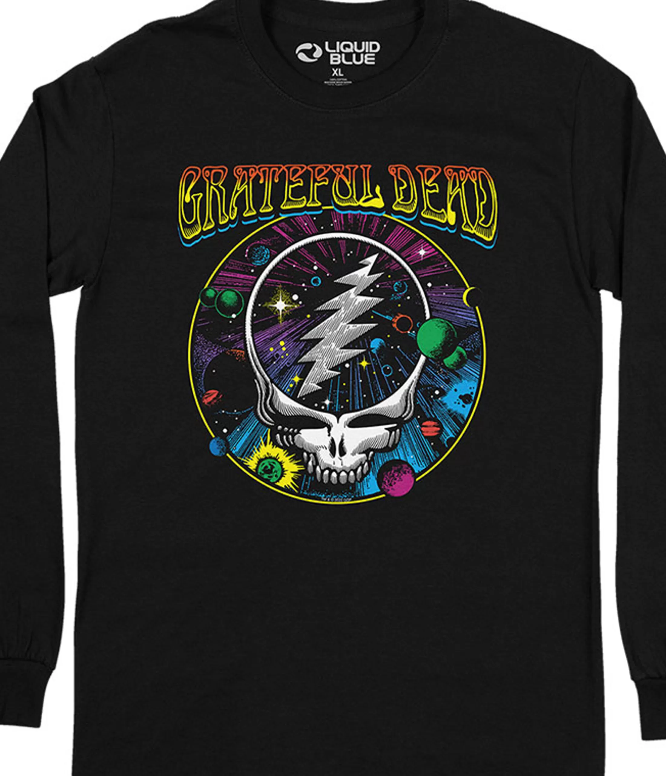 Long Sleeve | Grateful Dead<Liquid Blue Steal Your Face Pulp Long Sleeve T-Shirt