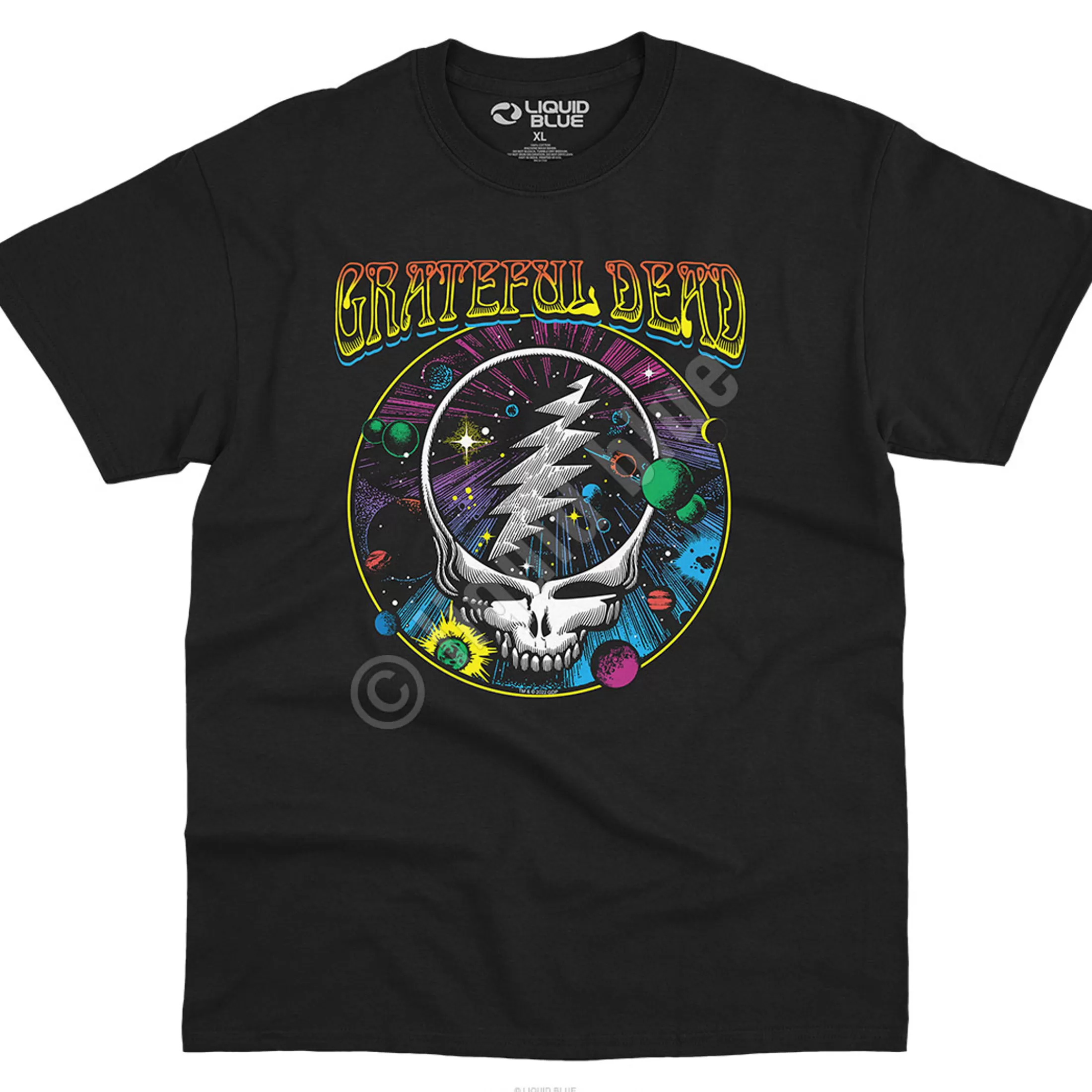 T-Shirt | Grateful Dead<Liquid Blue Steal Your Face Pulp T-Shirt