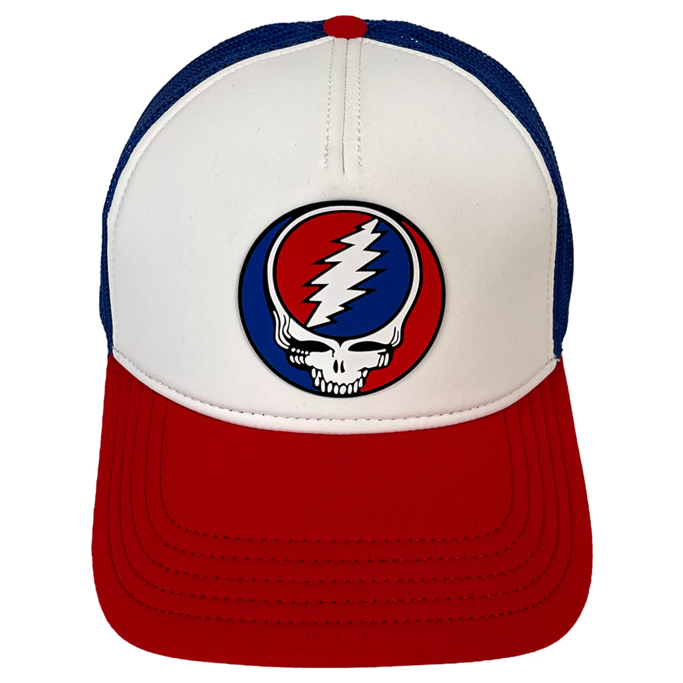 Hats | Grateful Dead<Liquid Blue Steal Your Face Red White Blue Hat