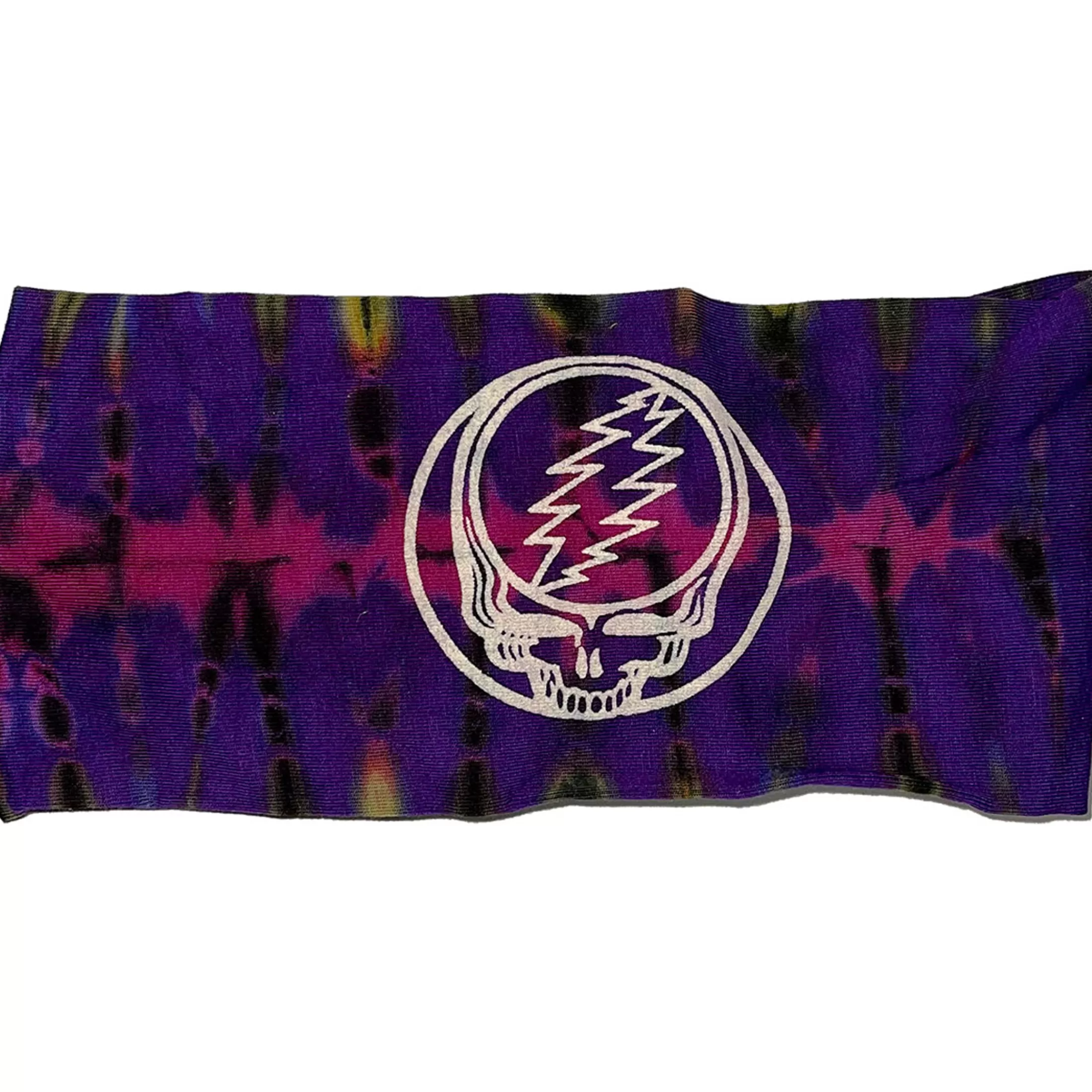 Bandanas | Grateful Dead<Liquid Blue Steal Your Face Tie Dye Headband