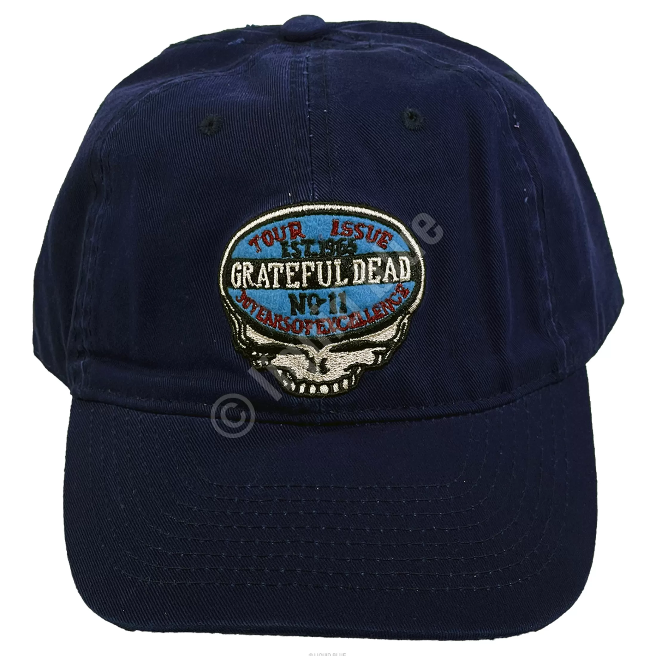 Hats | Grateful Dead<Liquid Blue Steal Your Face Tour Issue Navy Hat