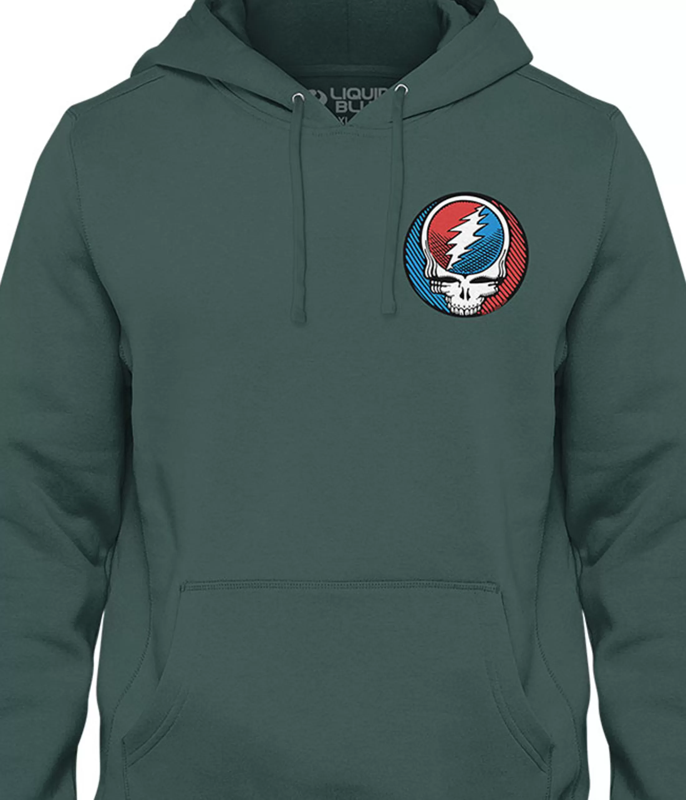 Hoodie | Grateful Dead<Liquid Blue Steal Your Face Underground Chest Hoodie