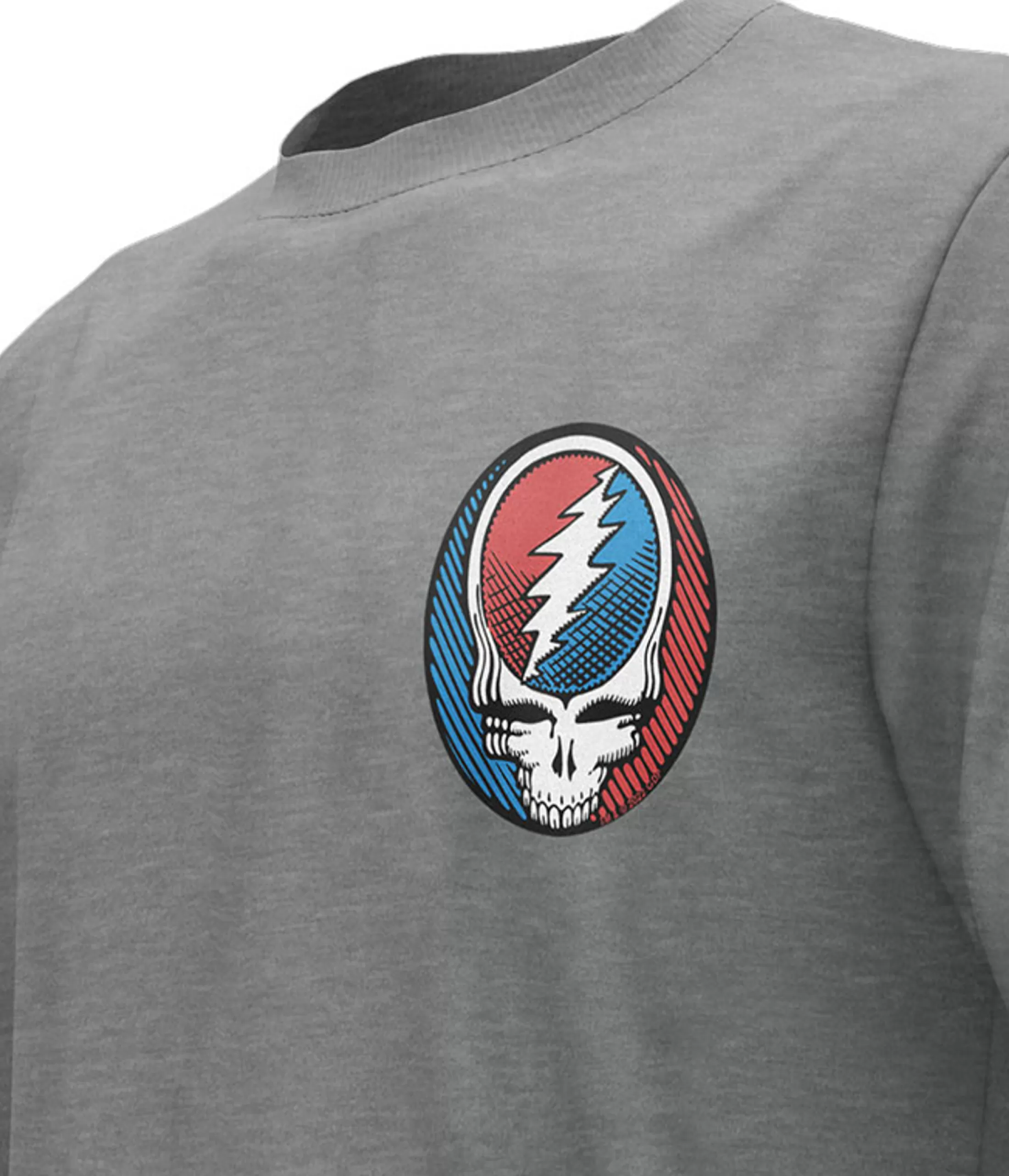 T-Shirt | Grateful Dead<Liquid Blue Steal Your Face Underground Chest T-Shirt