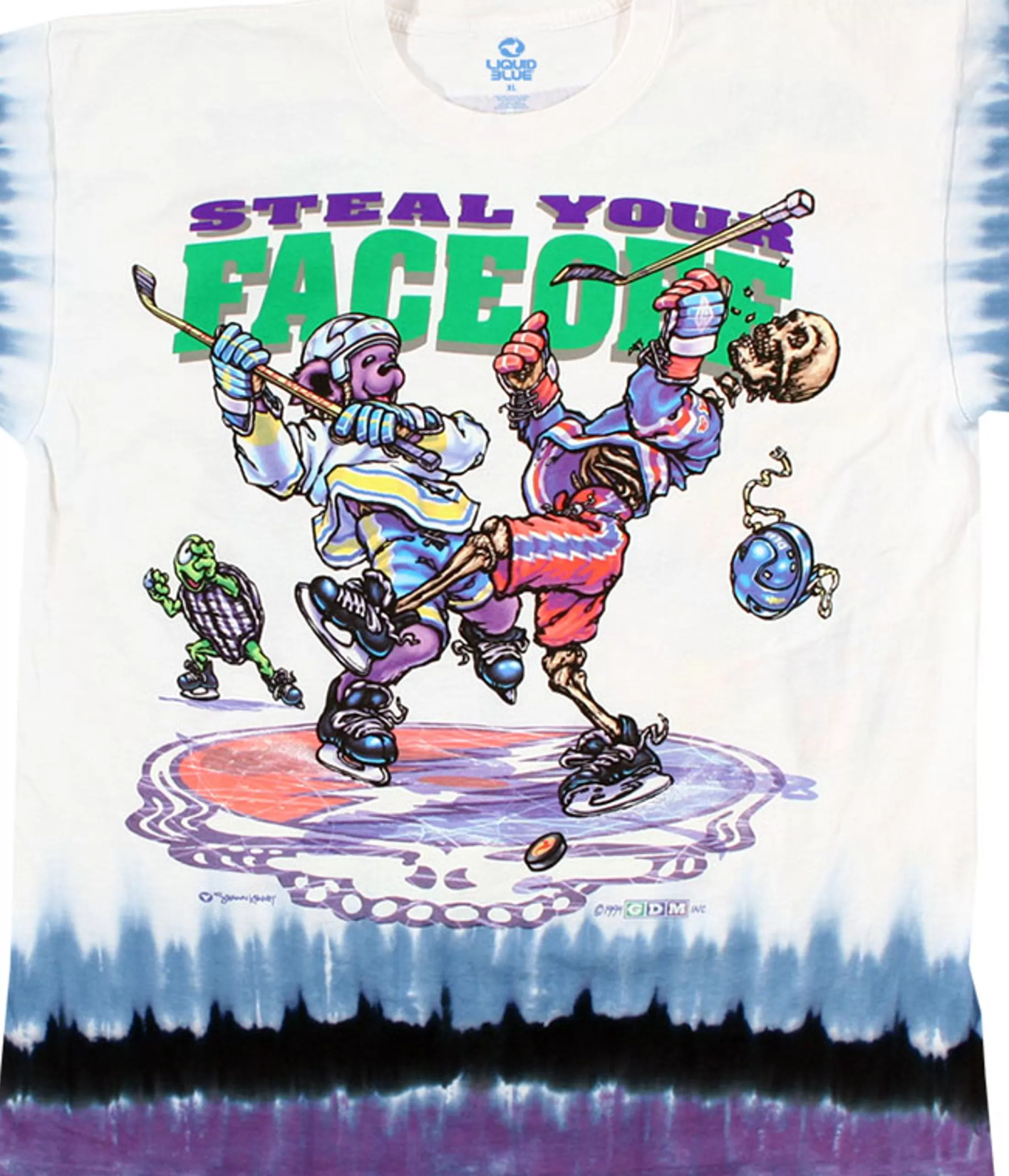 T-Shirt | Grateful Dead<Liquid Blue Steal Your Faceoff Tie-Dye T-Shirt