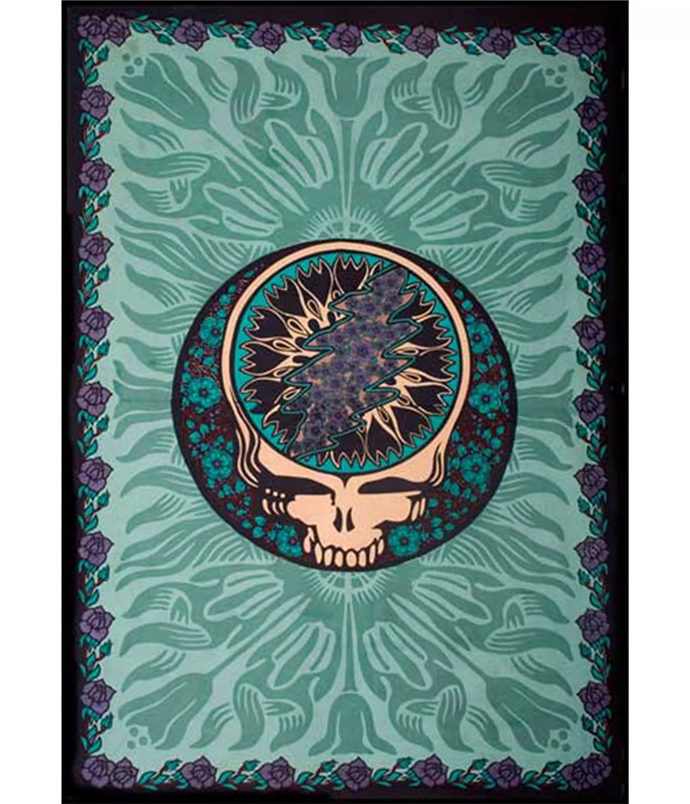 Grateful Dead<Liquid Blue Steal Your Flowers Tapestry