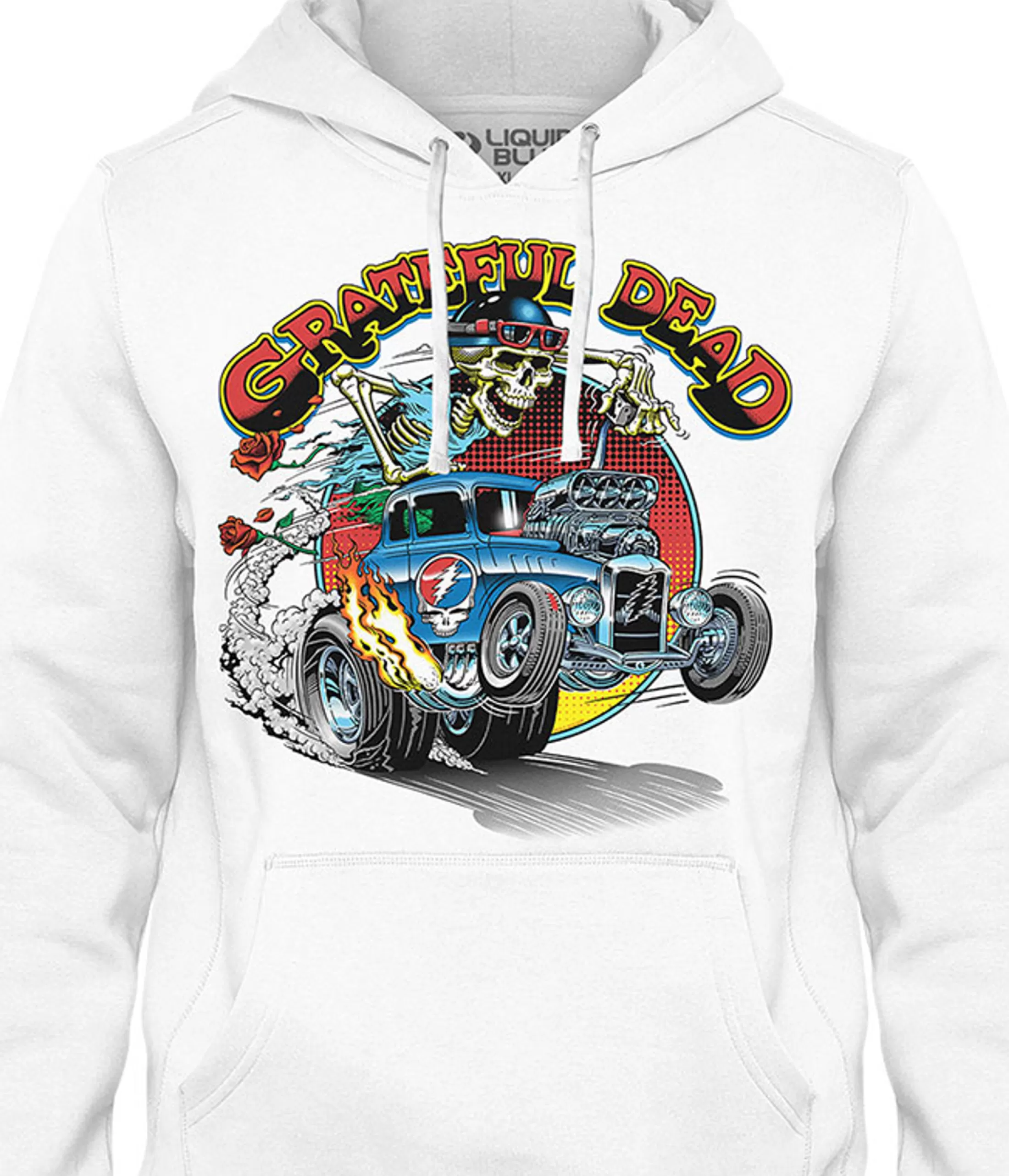 Hoodie | Grateful Dead<Liquid Blue Steal Your Hot Rod Hoodie