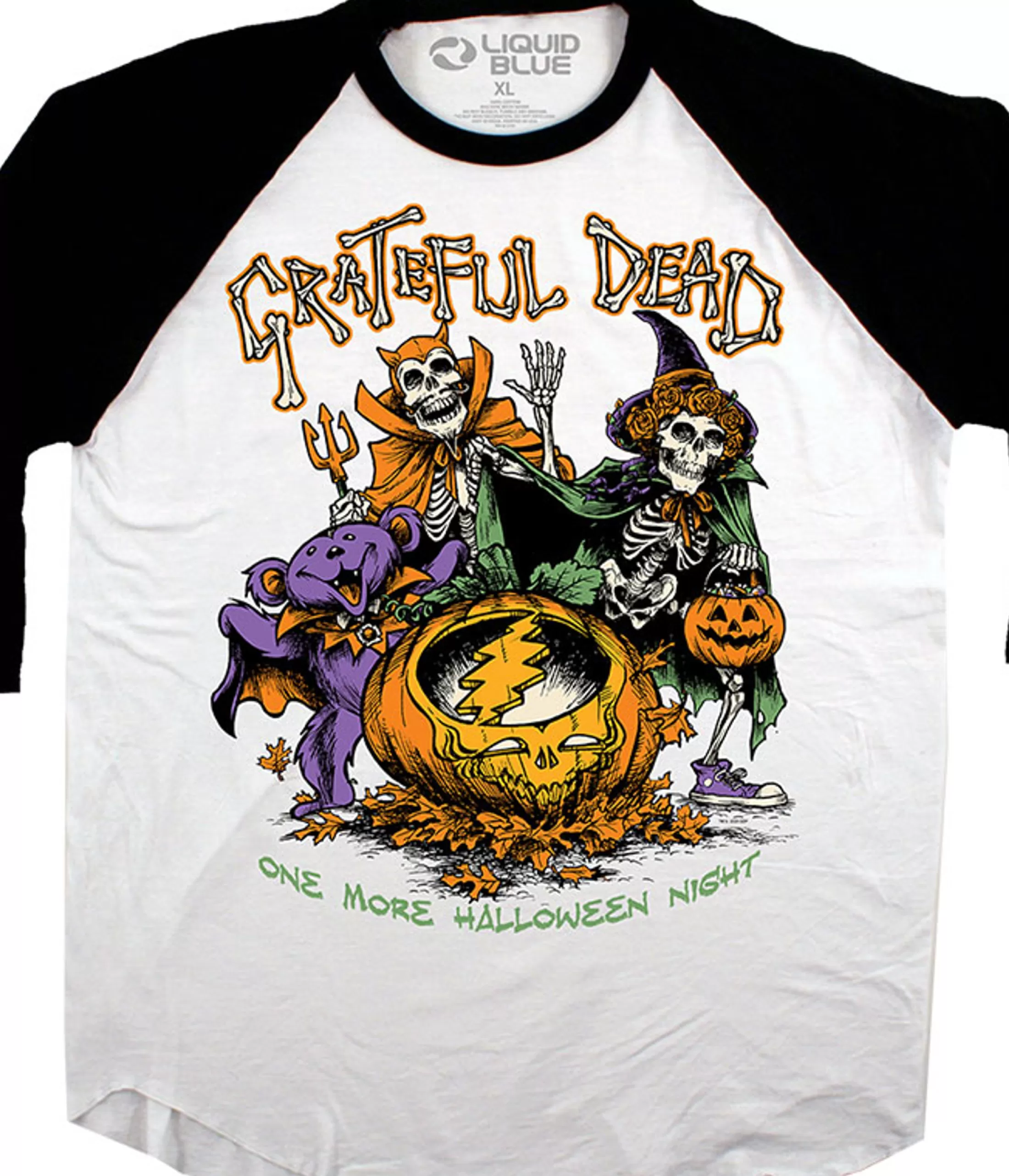 Raglan Jersey | Halloween<Liquid Blue Steal Your Pumpkin Raglan Jersey T-Shirt