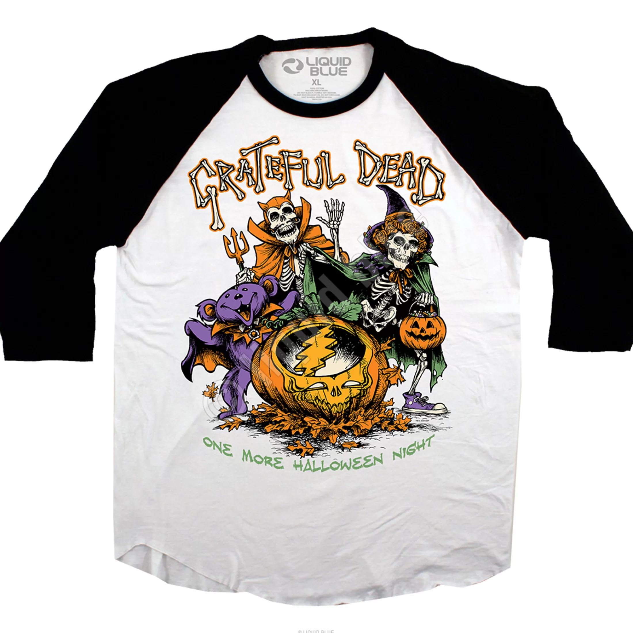 Raglan Jersey | Halloween<Liquid Blue Steal Your Pumpkin Raglan Jersey T-Shirt