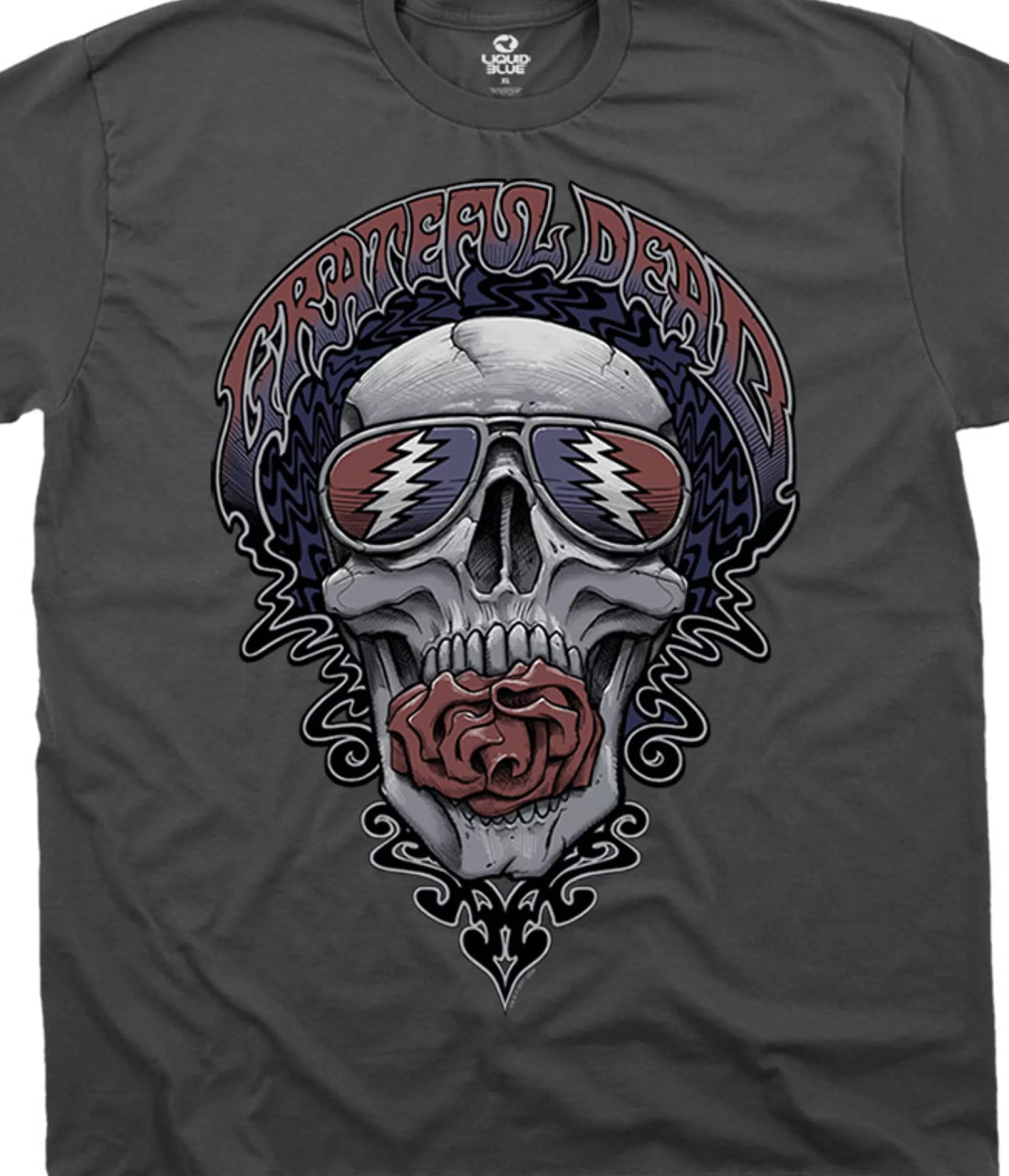 T-Shirt | Grateful Dead<Liquid Blue Steal Your Shades Grey T-Shirt