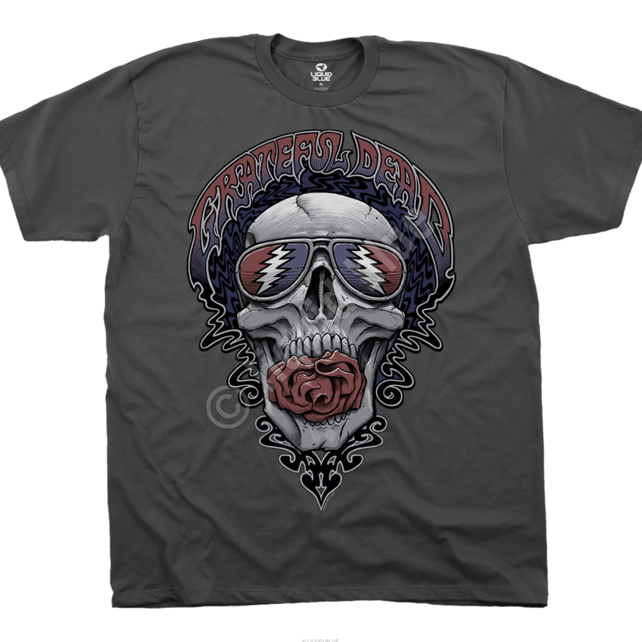 T-Shirt | Grateful Dead<Liquid Blue Steal Your Shades Grey T-Shirt