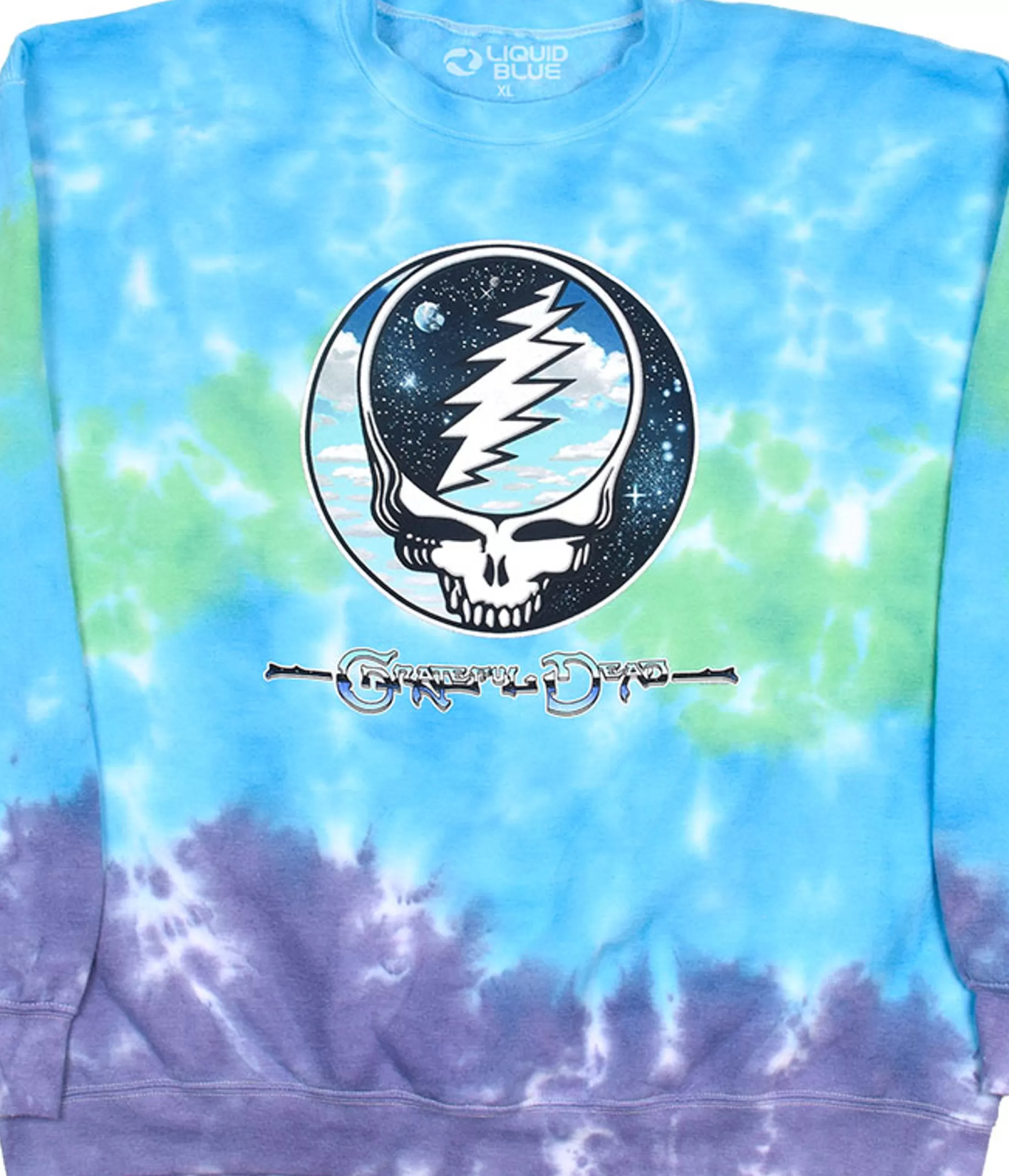 Sweatshirt | Grateful Dead<Liquid Blue Steal Your Sky Space Tie-Dye Sweatshirt