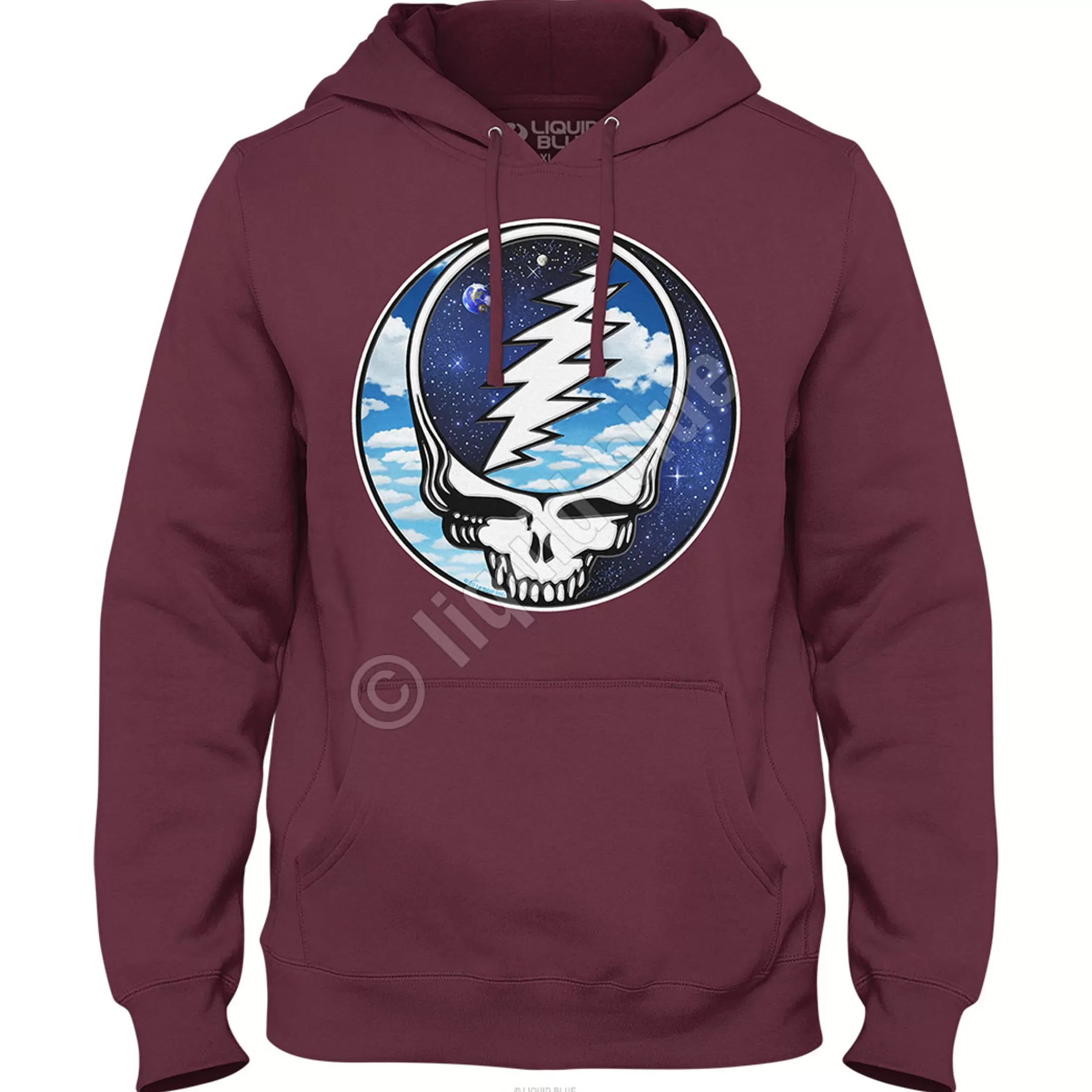 Hoodie | Grateful Dead<Liquid Blue Steal Your Sky Space Hoodie