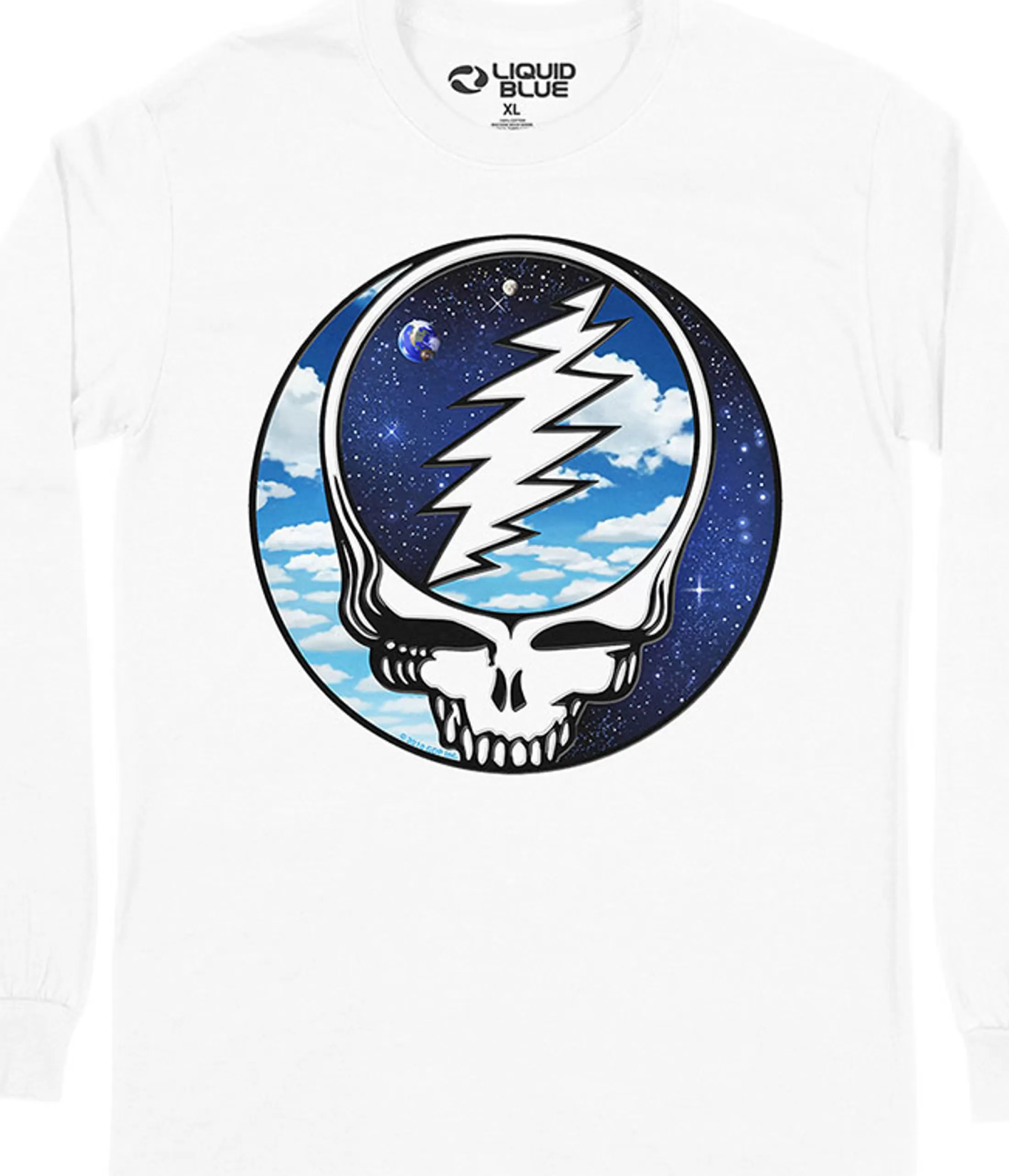 Long Sleeve | Grateful Dead<Liquid Blue Steal Your Sky Space Long Sleeve T-Shirt