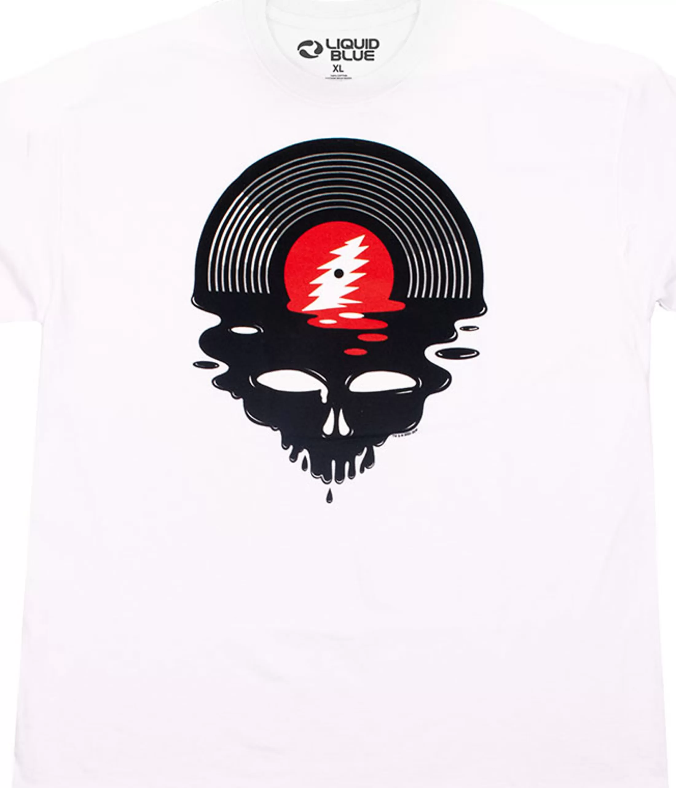 T-Shirt | Grateful Dead<Liquid Blue Steal Your Vinyl White T-Shirt