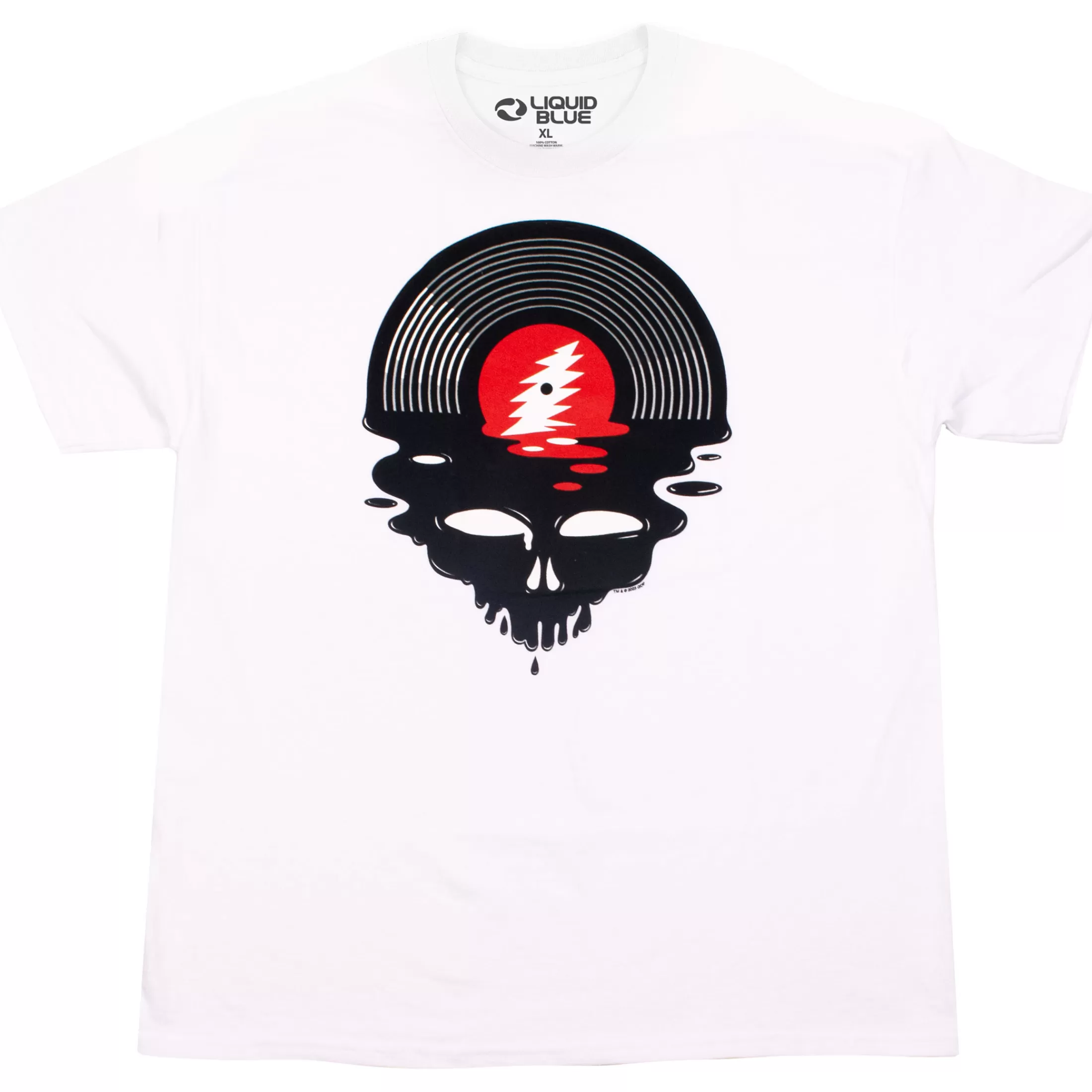 T-Shirt | Grateful Dead<Liquid Blue Steal Your Vinyl White T-Shirt