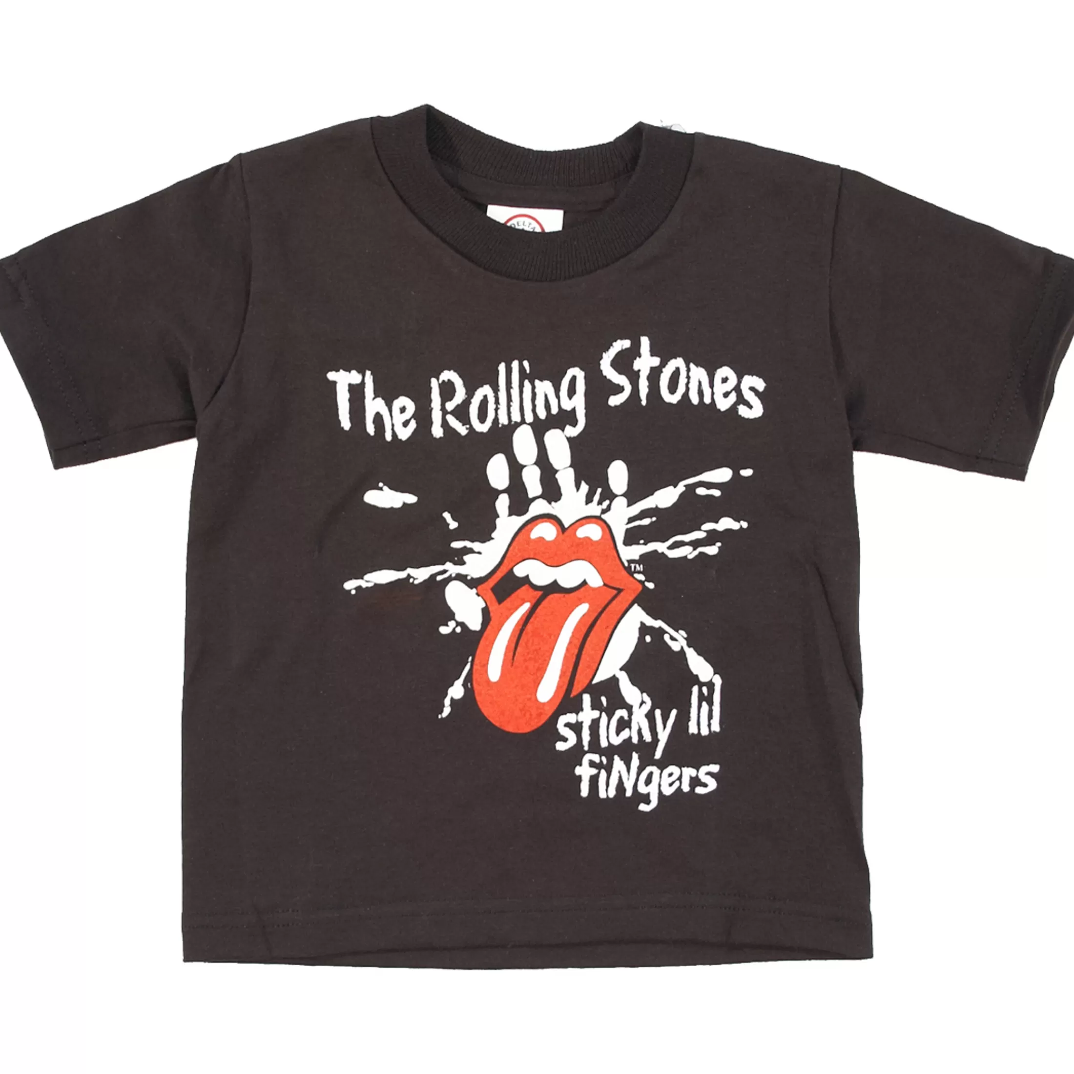 Toddler | Rolling Stones<Liquid Blue Sticky Lil Fingers Toddler Black T-Shirt