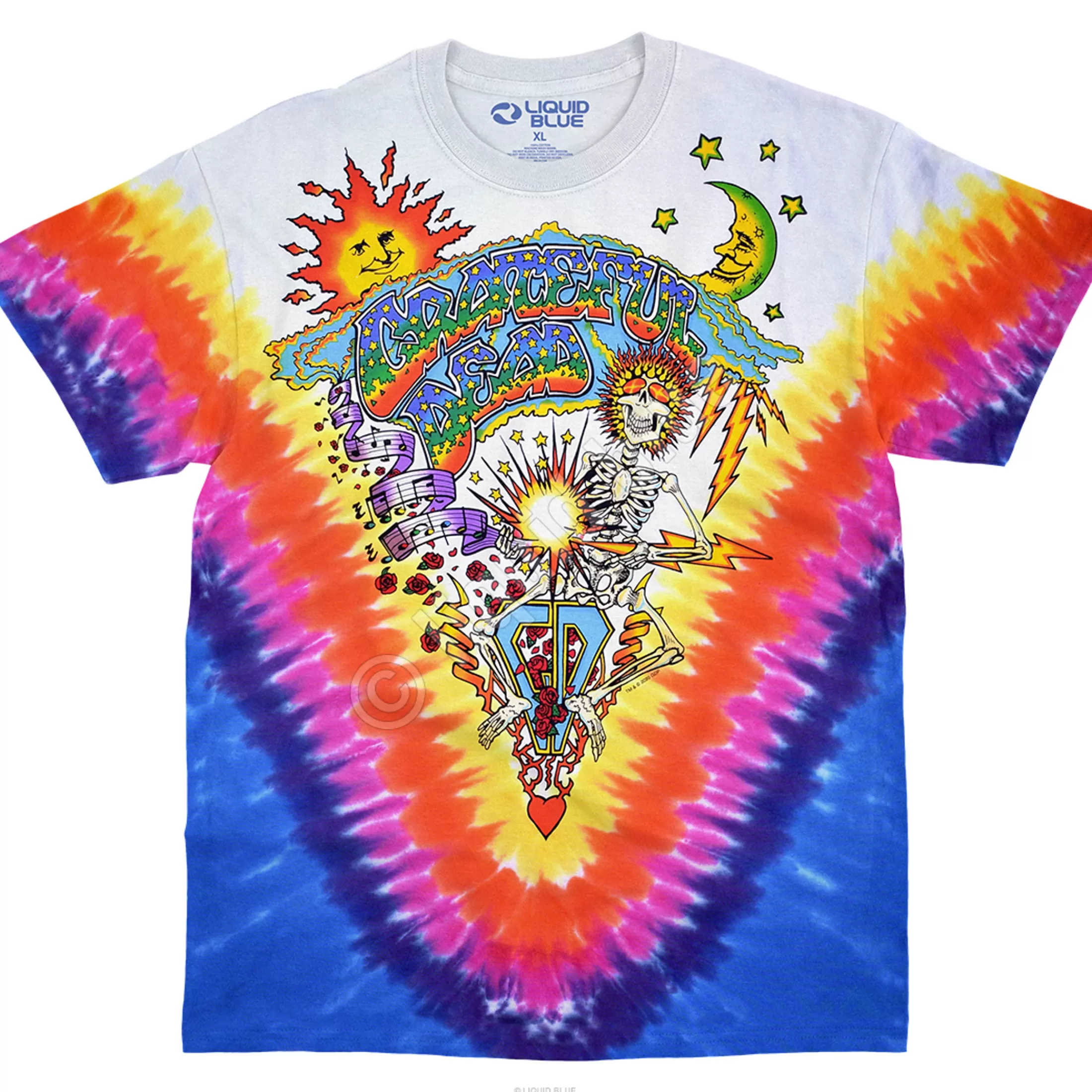 T-Shirt | Grateful Dead<Liquid Blue Summer Tour 92 Tie-Dye T-Shirt